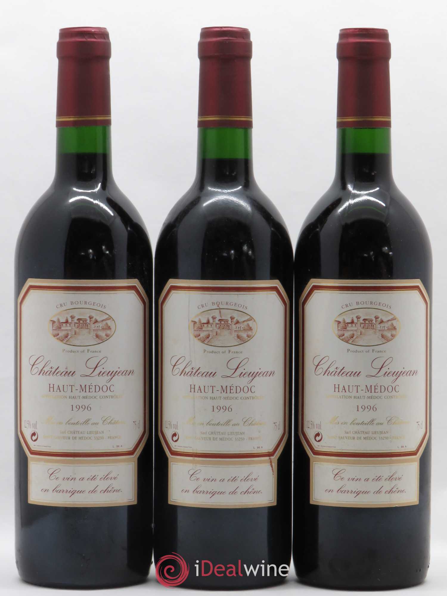 Château Lieujean  (sans prix de réserve) 1996 - Lot de 6 bouteilles - 1