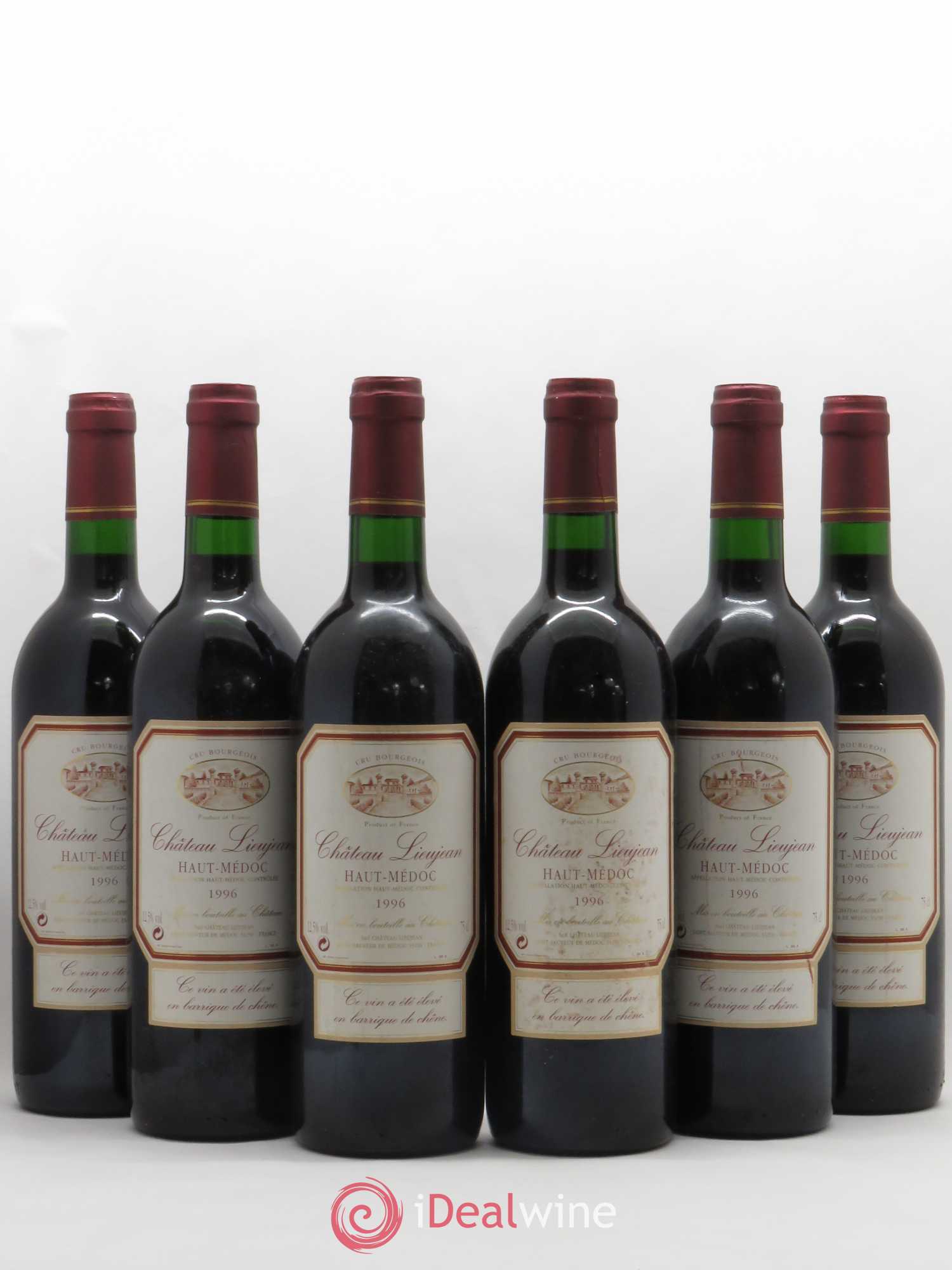 Château Lieujean  (sans prix de réserve) 1996 - Lot de 6 bouteilles - 0