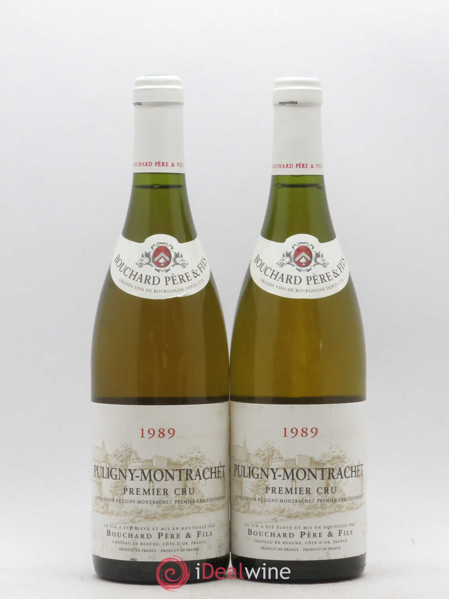 Puligny-Montrachet 1er Cru Bouchard Pere Et Fils 1989 - Lot de 2 bouteilles - 0