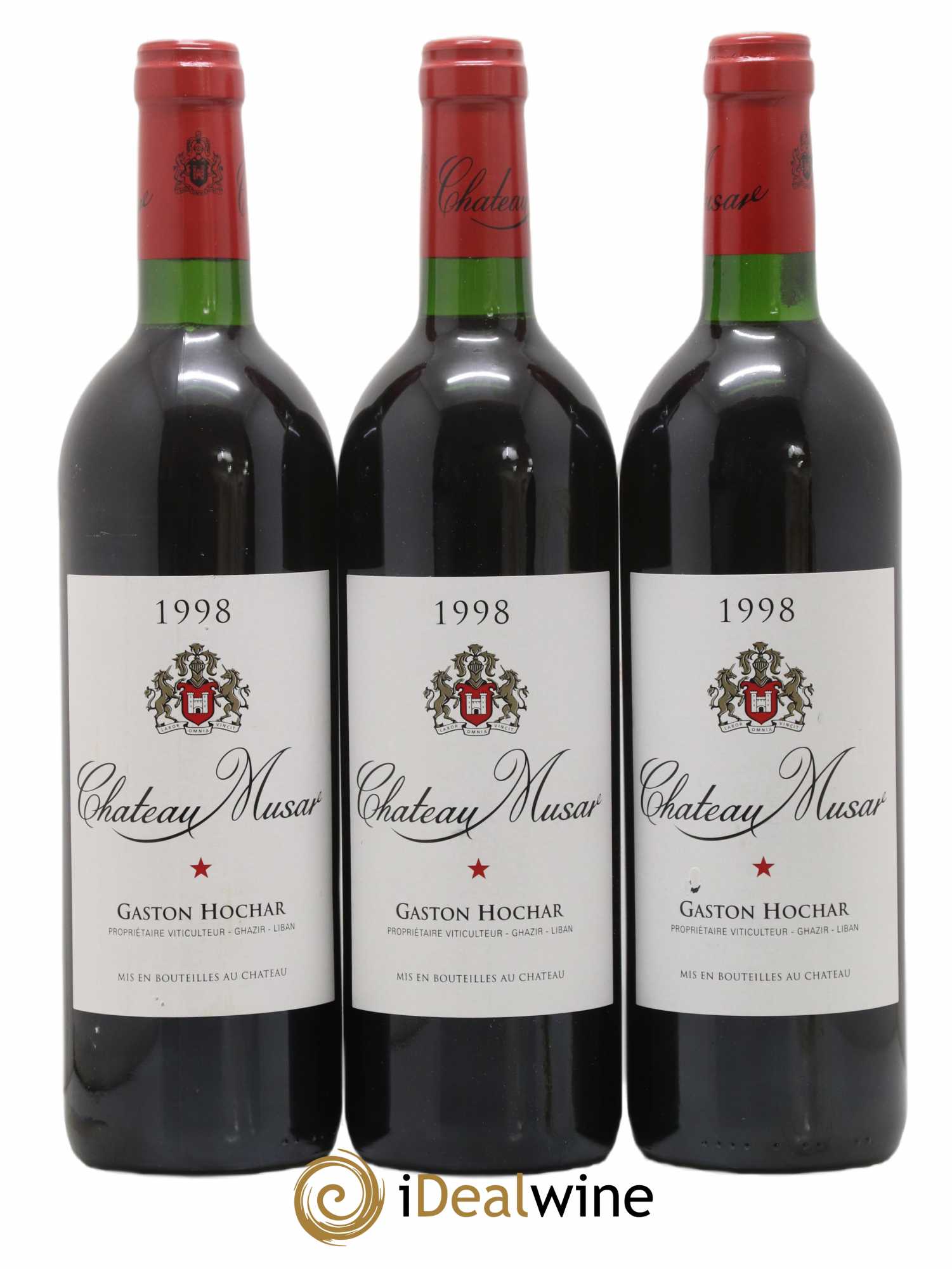 Château Musar Serge Hochar 1998 - Lot de 3 bouteilles - 0