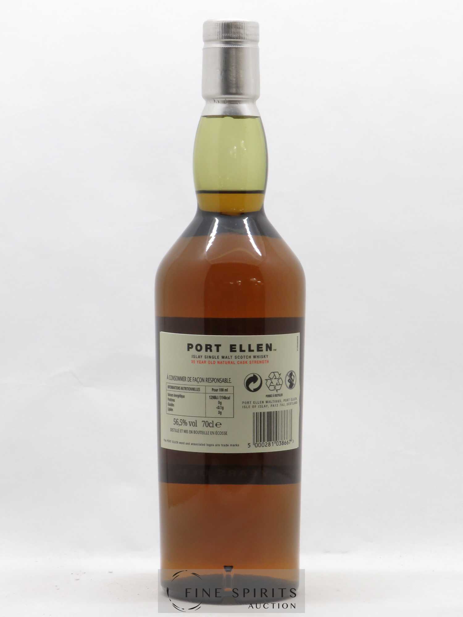 Port Ellen 35 years 1978 Of. 14th Release Natural Cask Strength - One of 2964 - bottled 2014 Limited Edition - Lot de 1 bouteille - 2