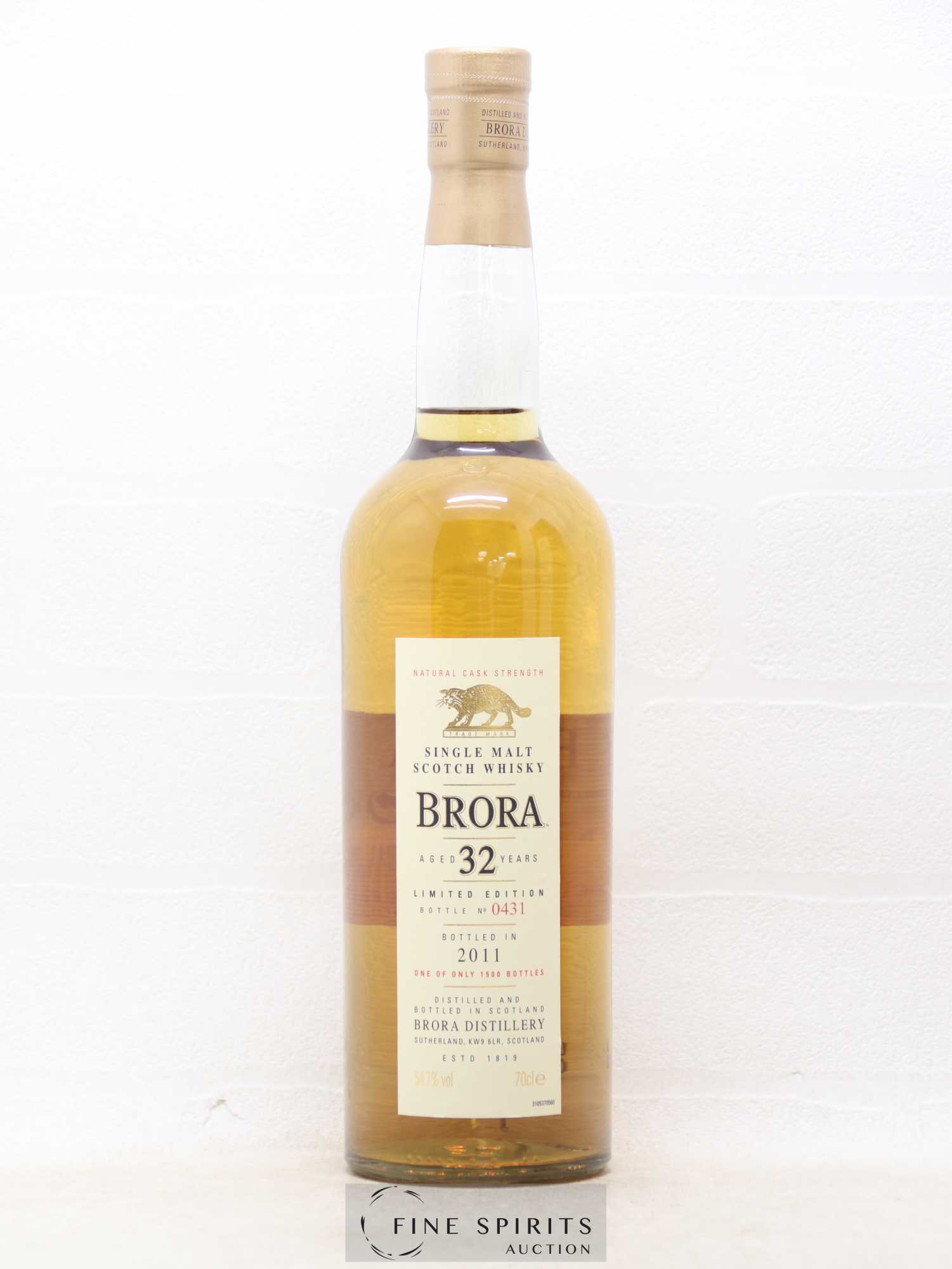 Brora 32 years Of. One of 1500 - bottled 2011 Limited Edition - Lot of 1 bottle - 1