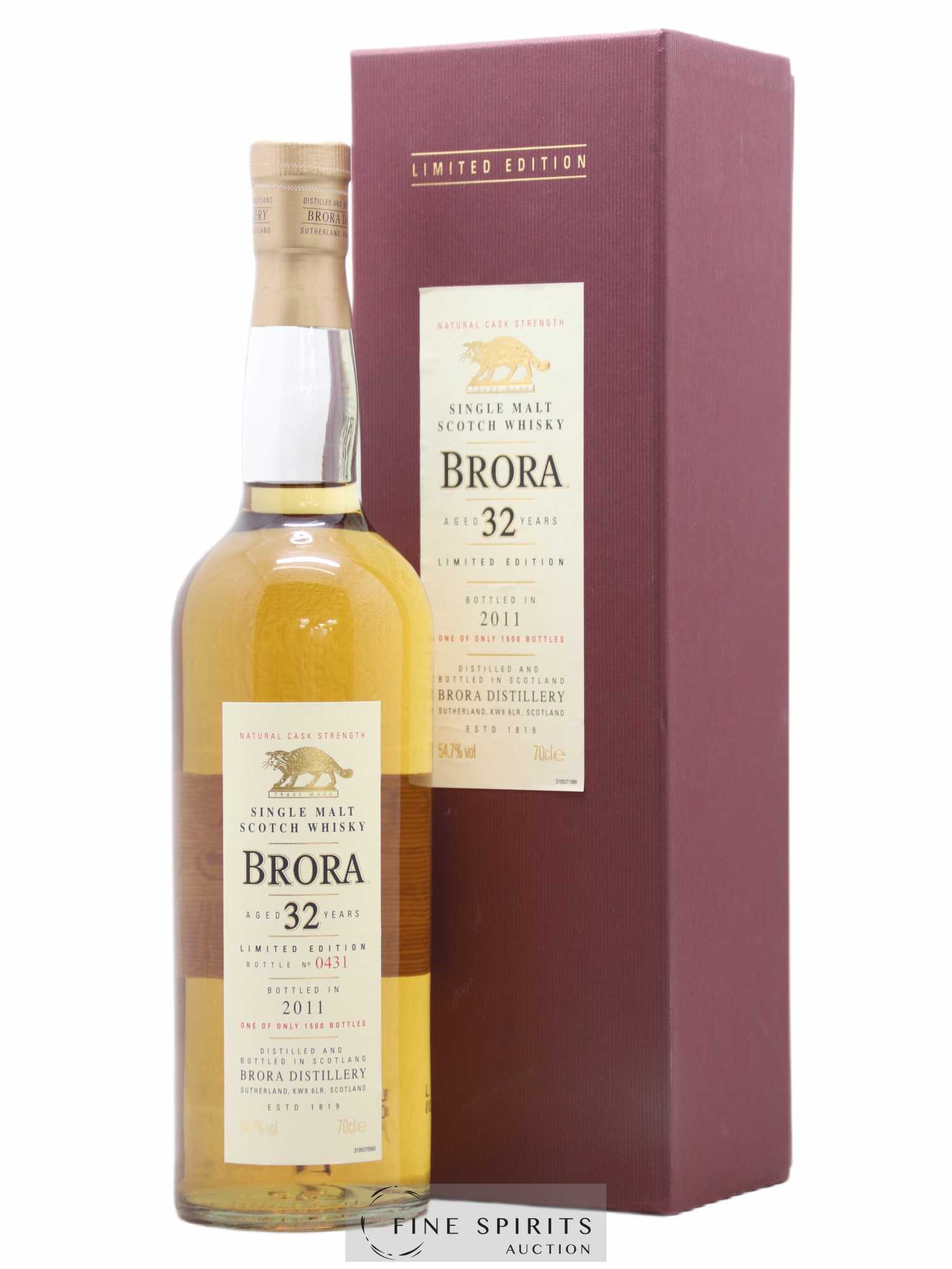 Brora 32 years Of. One of 1500 - bottled 2011 Limited Edition - Lot of 1 bottle - 0