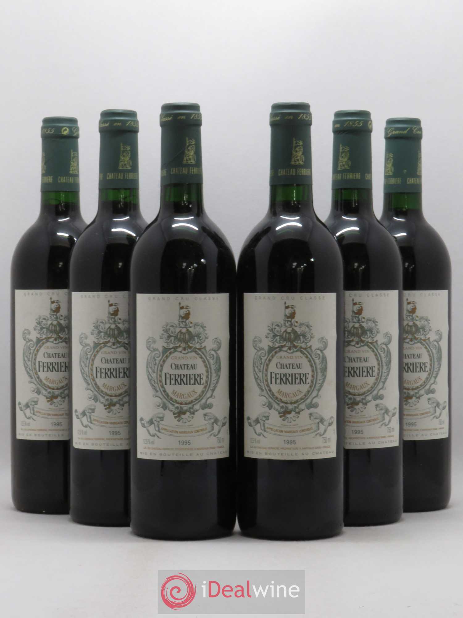 Château Ferrière 3ème Grand Cru Classé 1995 - Lot of 6 bottles - 0