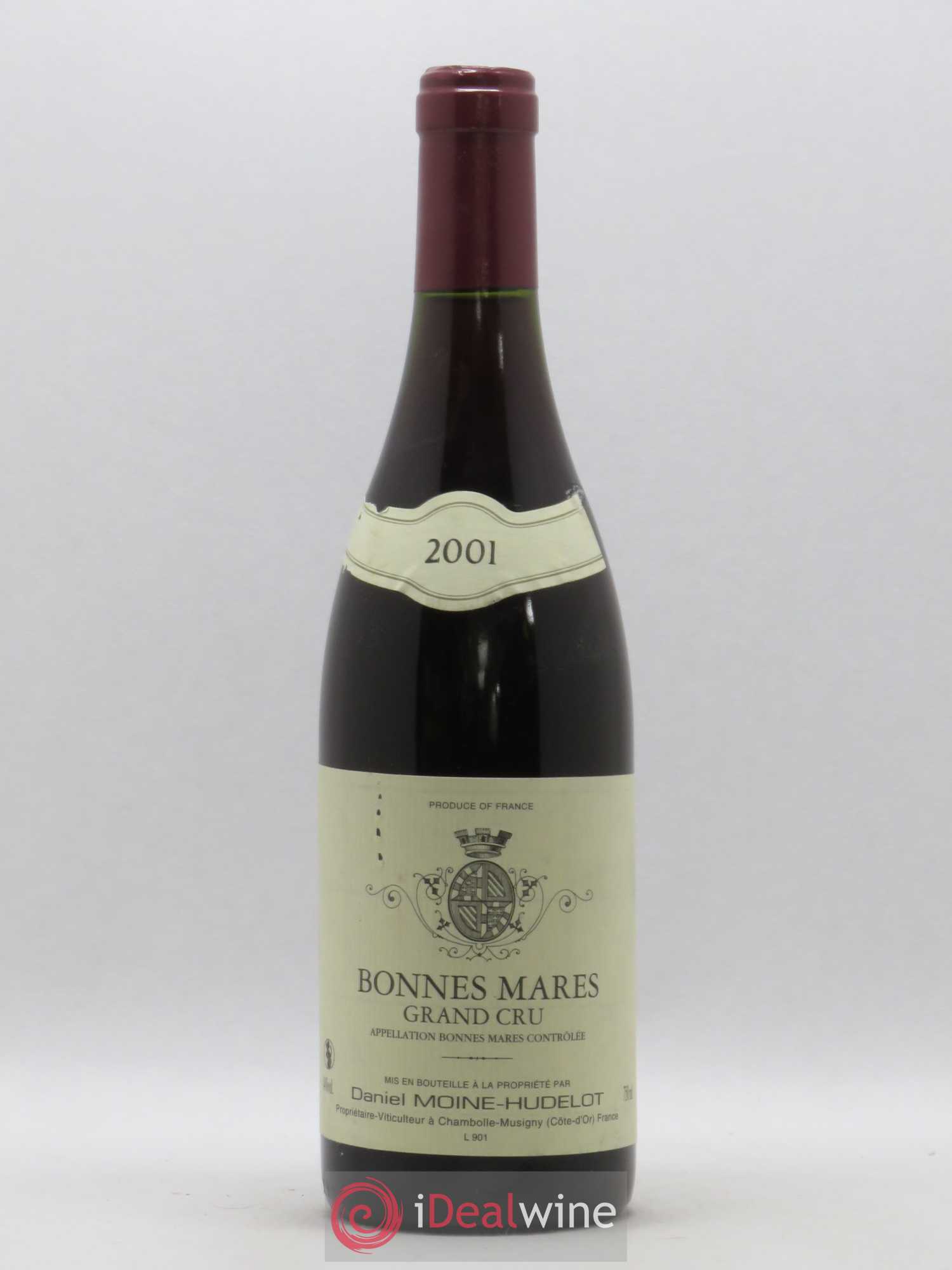 Bonnes-Mares Grand Cru Moine-Hudelot (Domaine) 2001 - Lot of 1 bottle - 0