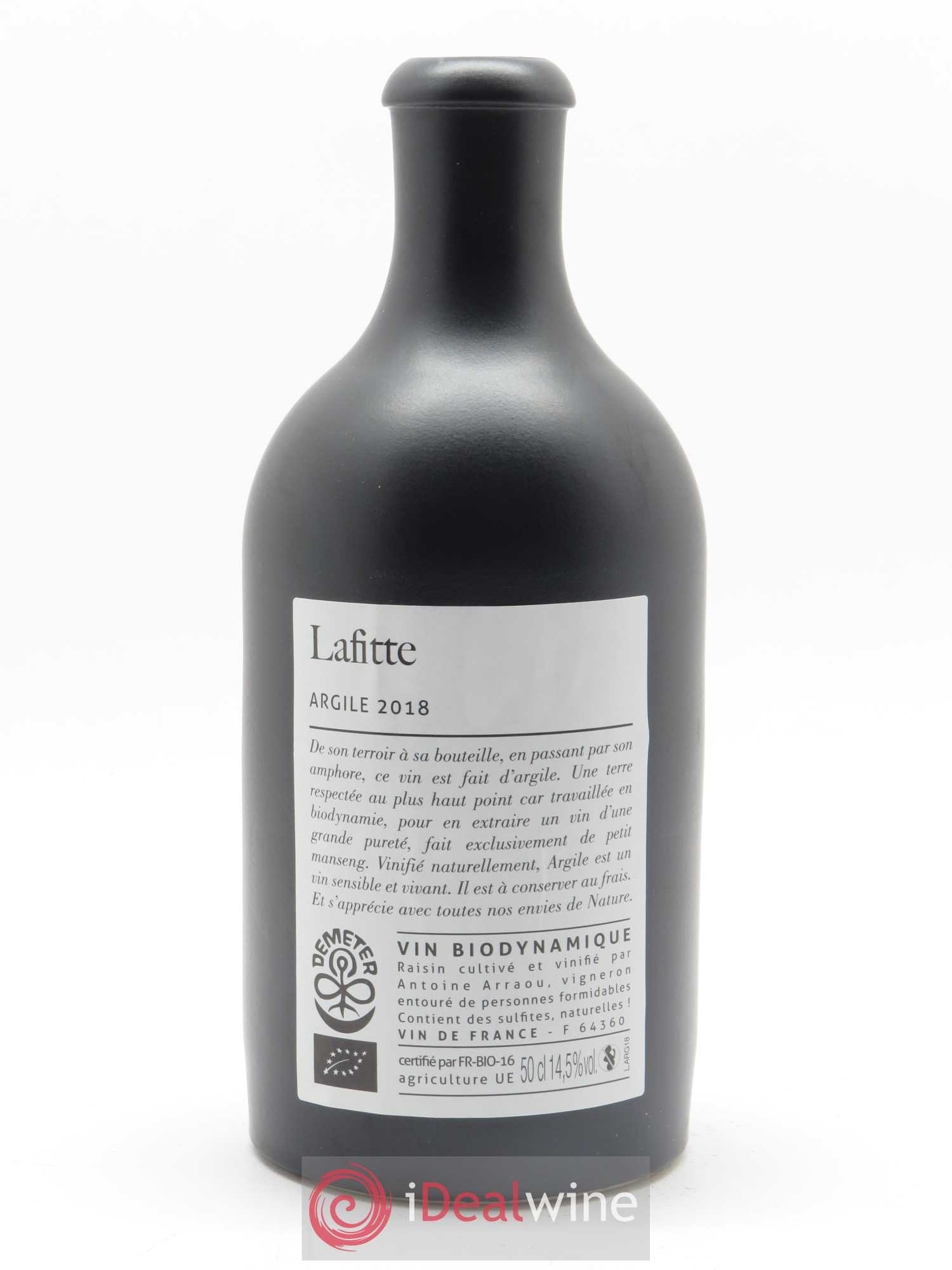 Vin de France Argile Château Lafitte (50cl) 2018 - Lot of 1 bottle - 1