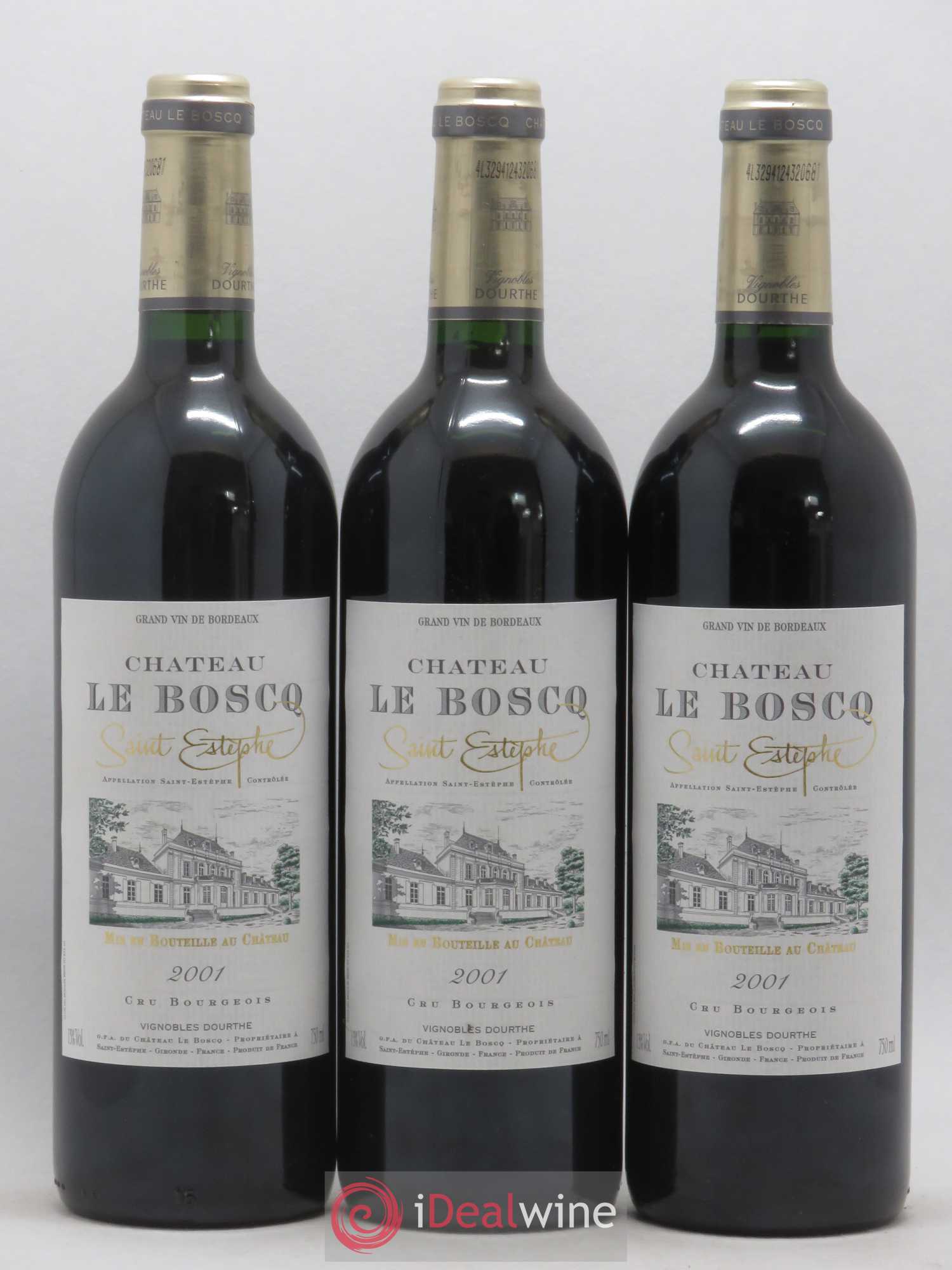 Château le Boscq Cru Bourgeois 2001 - Lot of 12 bottles - 1