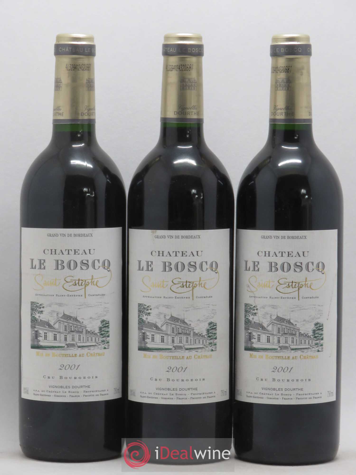 Château le Boscq Cru Bourgeois 2001 - Lot of 12 bottles - 3