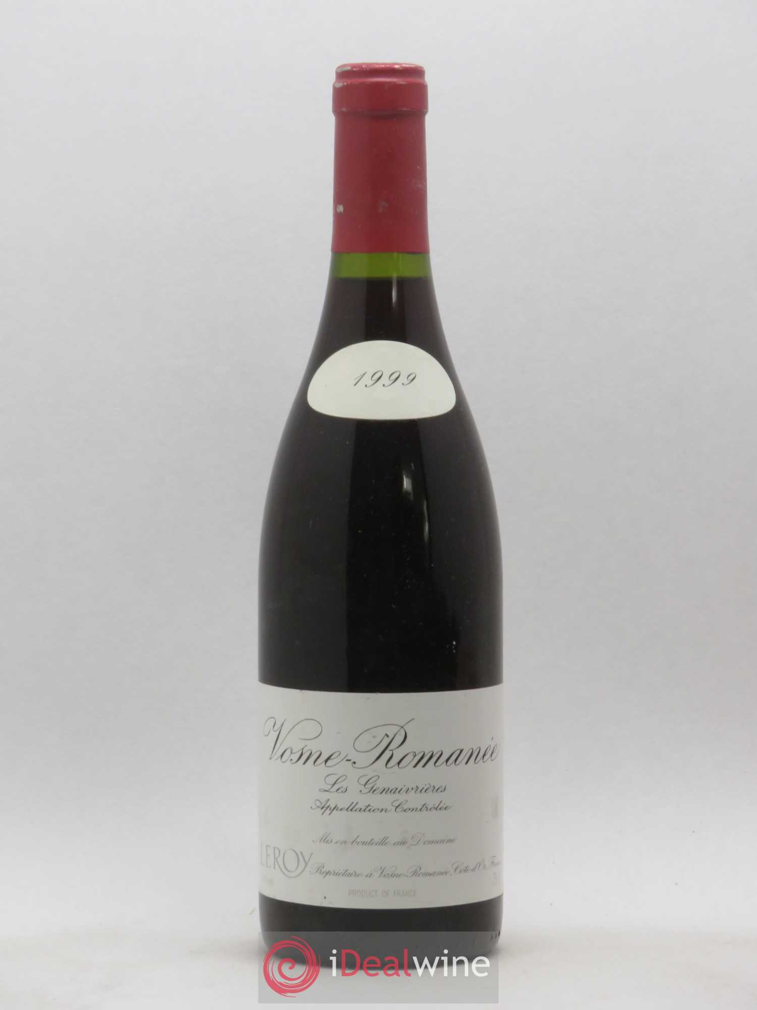 Vosne-Romanée Les Genaivrières Leroy (Domaine) 1999 - Lot of 1 bottle - 0