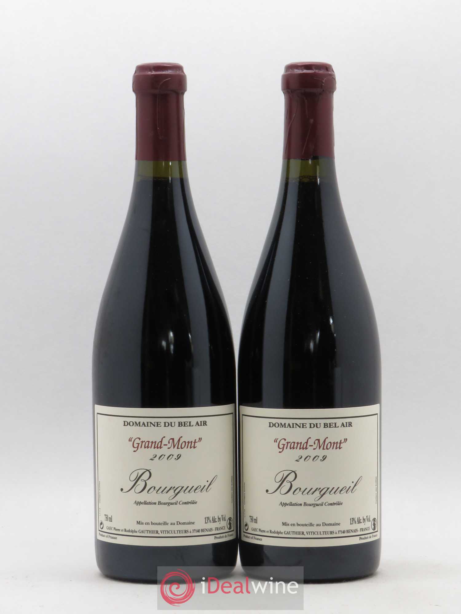 Bourgueil Grand Mont Domaine du Bel Air 2009 - Lot of 2 bottles - 0