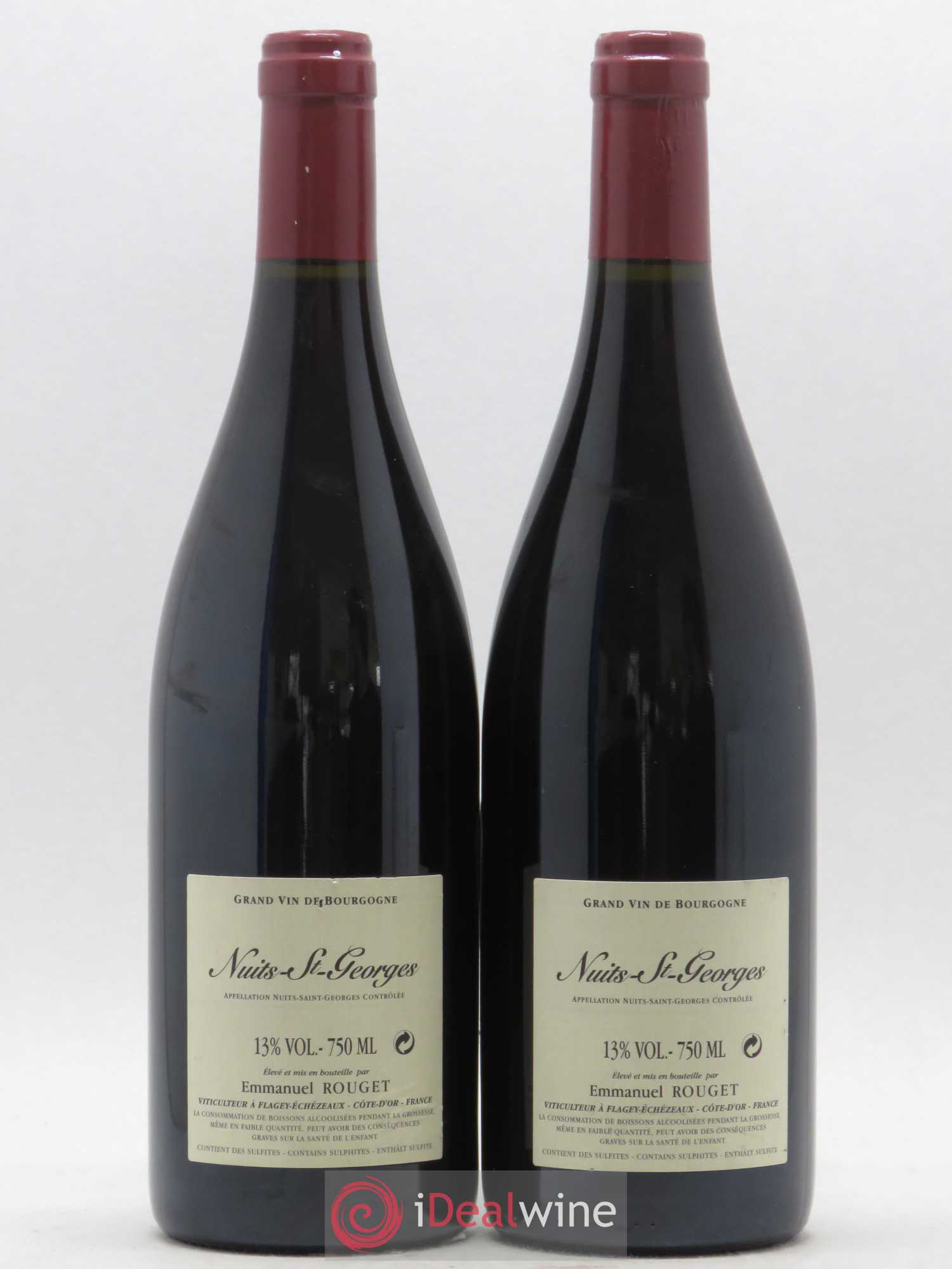 Nuits Saint-Georges Emmanuel Rouget 2009 - Lot of 2 bottles - 1