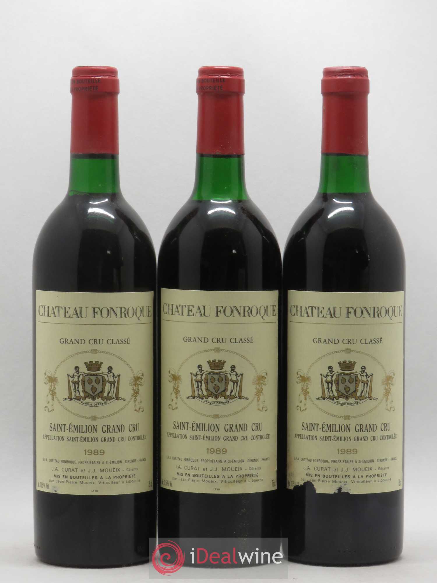 Château Fonroque Grand Cru Classé 1989 - Lot of 6 bottles - 1