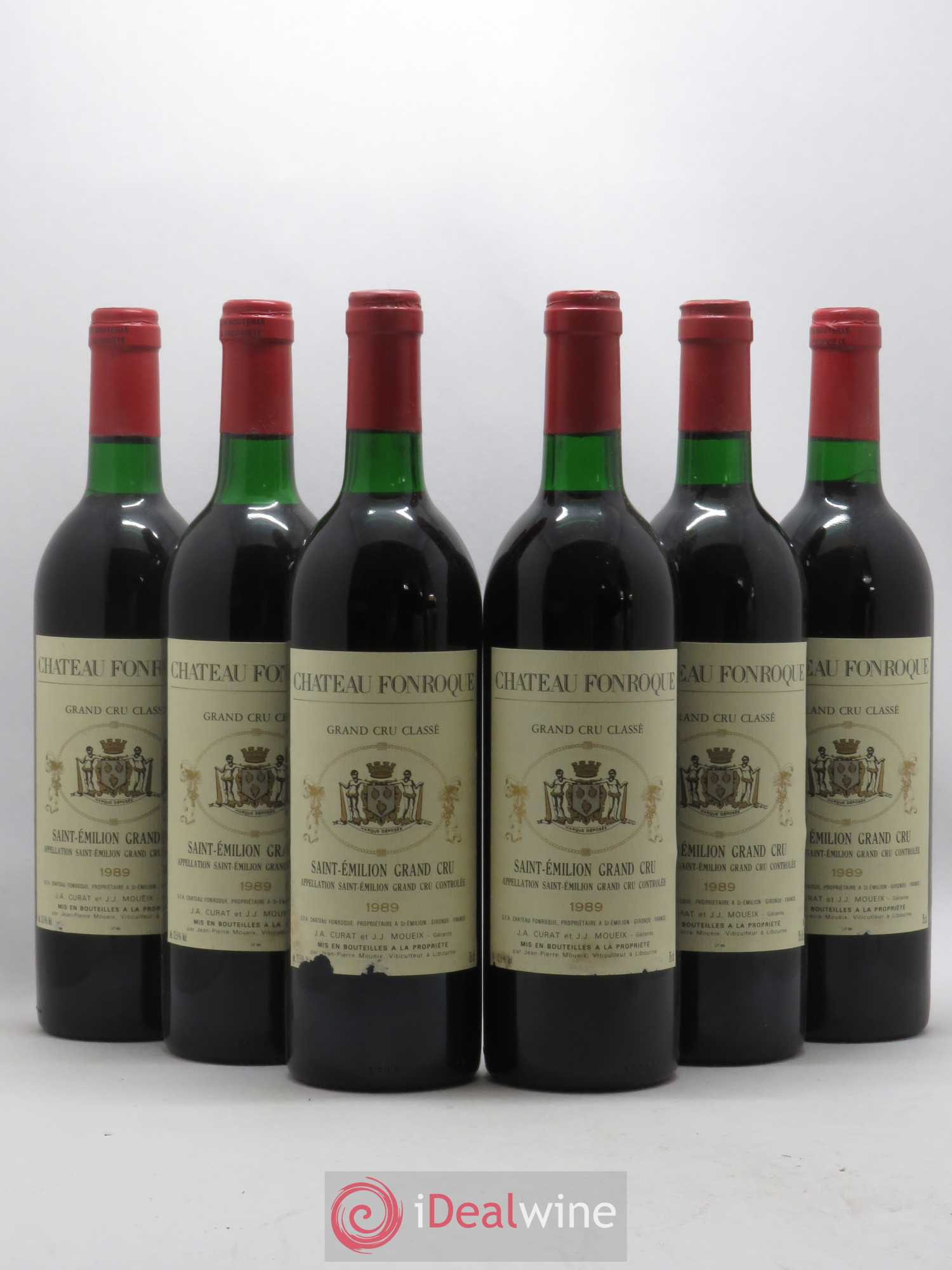 Château Fonroque Grand Cru Classé 1989 - Lot of 6 bottles - 0