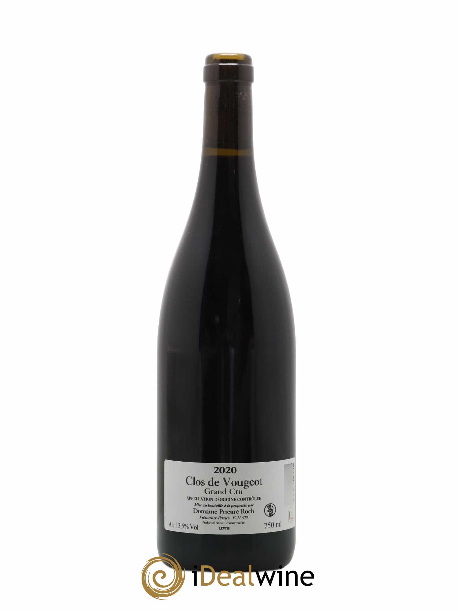 Clos de Vougeot Grand Cru Prieuré Roch 2020 - Lot de 1 bouteille - 1