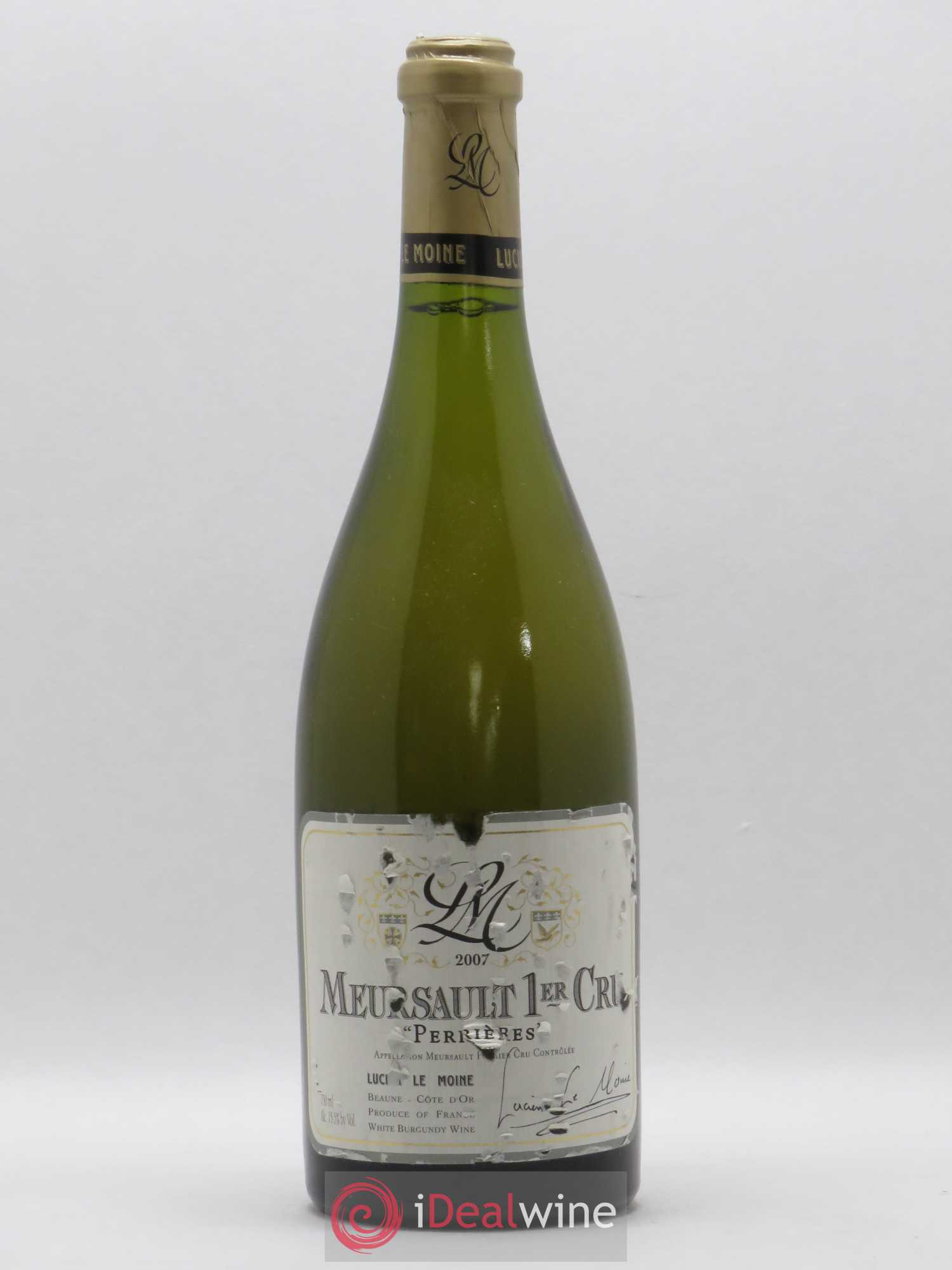 Meursault 1er Cru Perrières Lucien Le Moine 2007 - Lot de 1 bouteille - 0