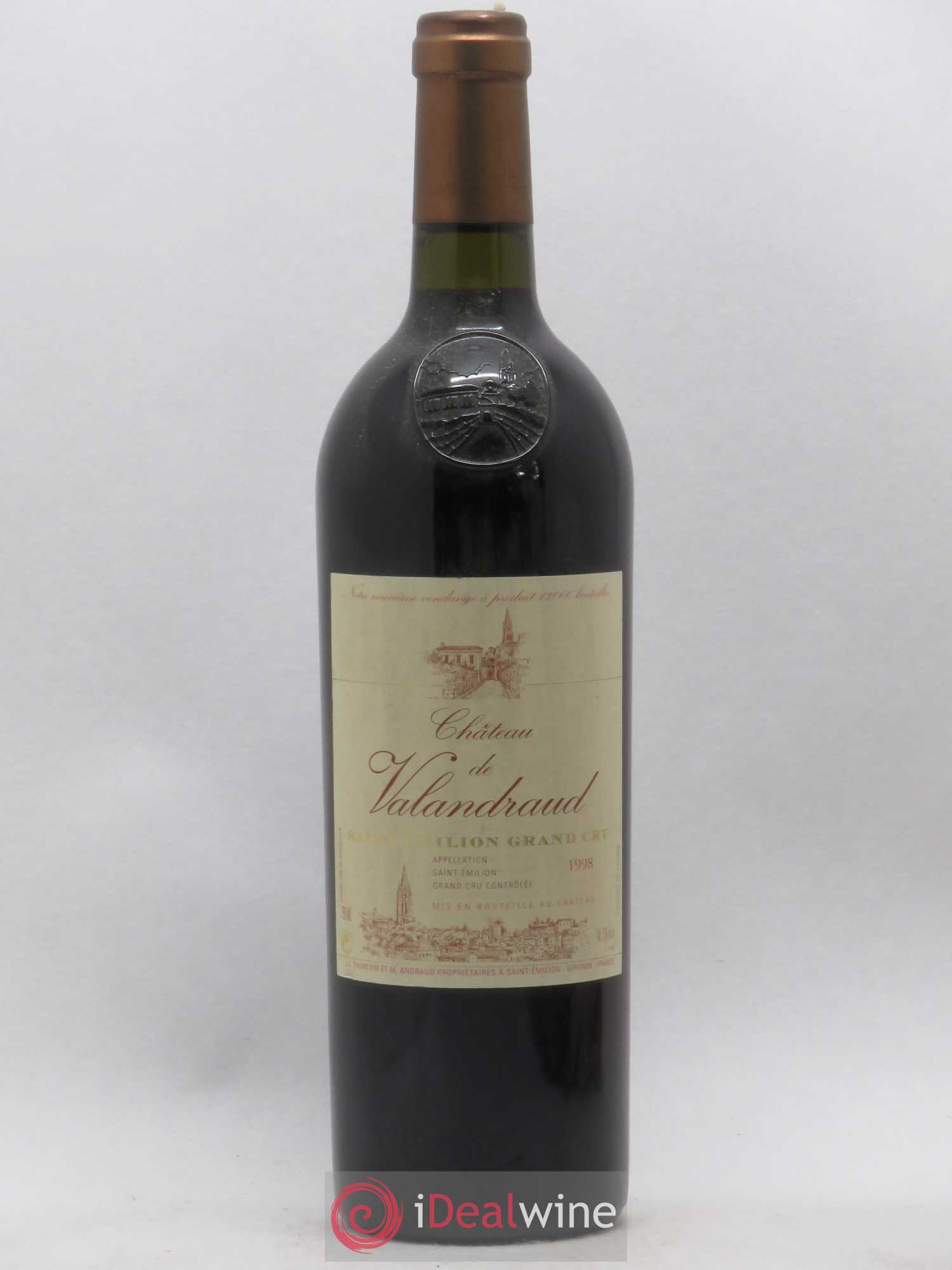 Château de Valandraud 1er Grand Cru Classé B depuis 2012  (no reserve) 1998 - Lot of 1 bottle - 0