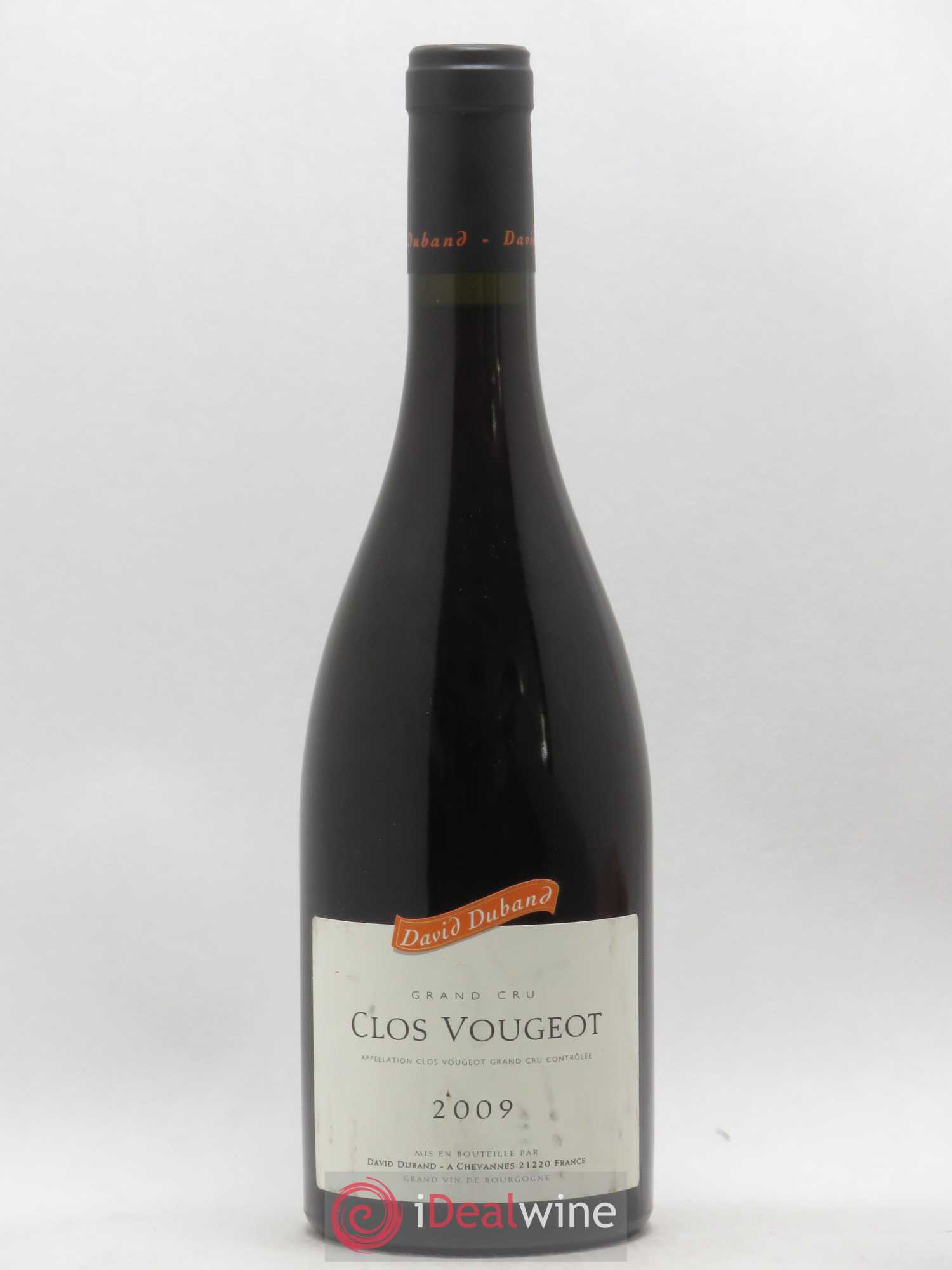 Clos de Vougeot Grand Cru David Duband (Domaine)  (no reserve) 2009 - Lot of 1 bottle - 0