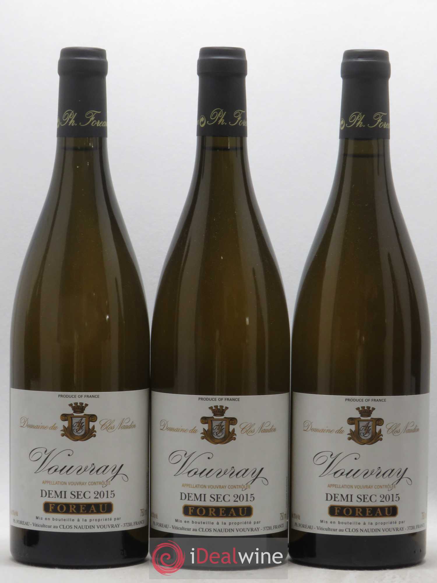 Vouvray Demi-Sec Clos Naudin - Philippe Foreau 2015 - Lot of 6 bottles - 1