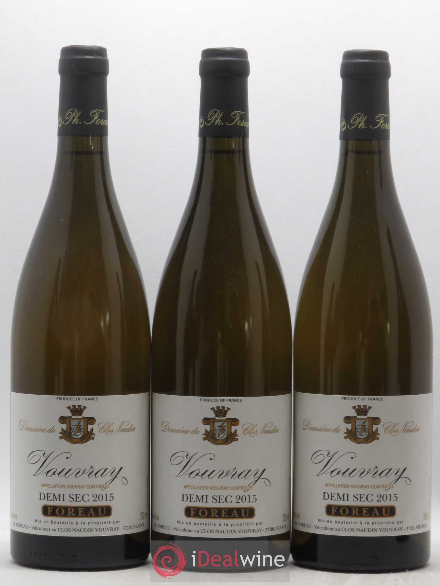 Vouvray Demi-Sec Clos Naudin - Philippe Foreau 2015 - Lot of 6 bottles - 2