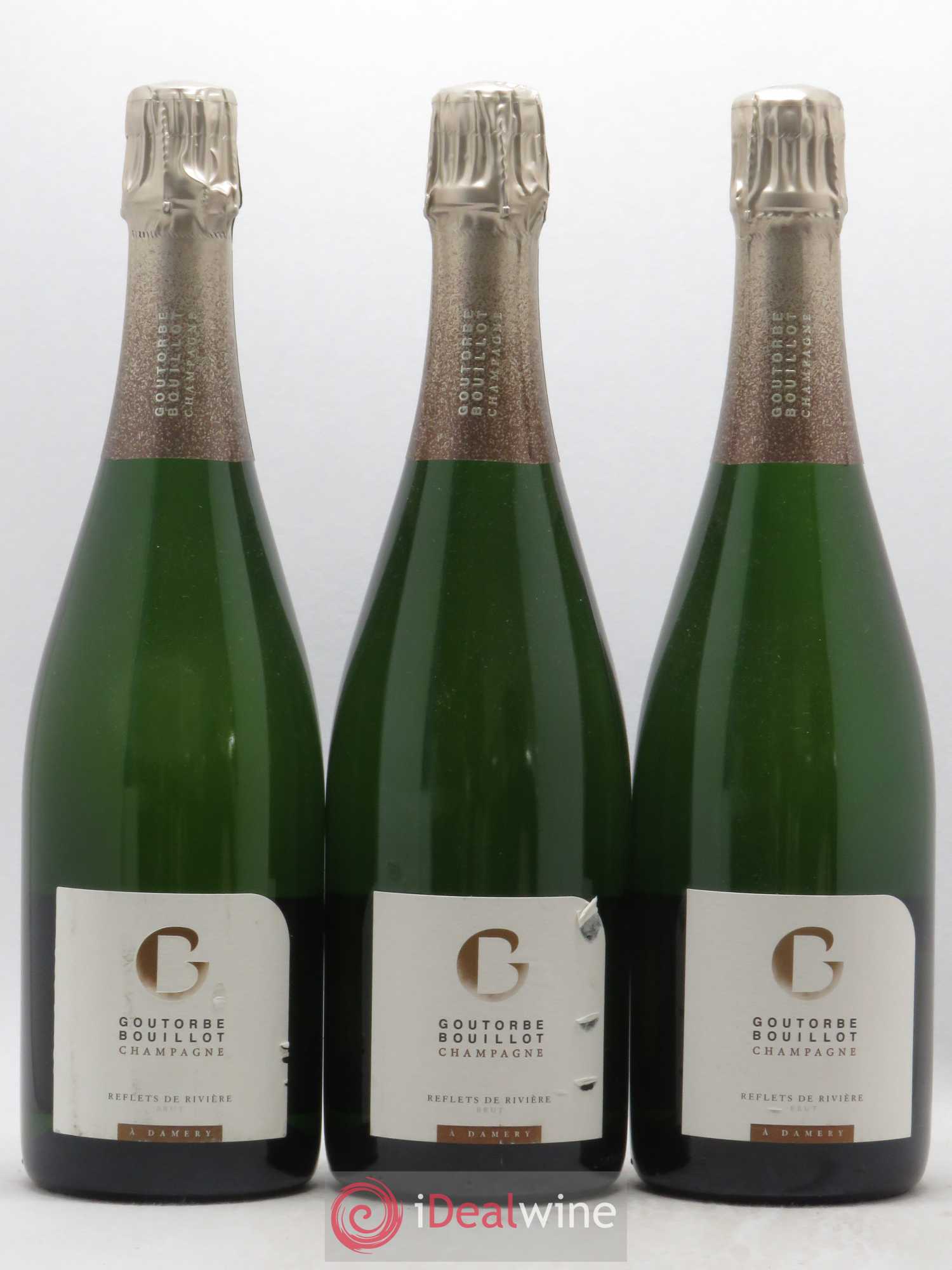 Champagne Goutorbe Bouillot Reflet de Riviere Brut (sans prix de réserve) - Lot de 3 bouteilles - 0