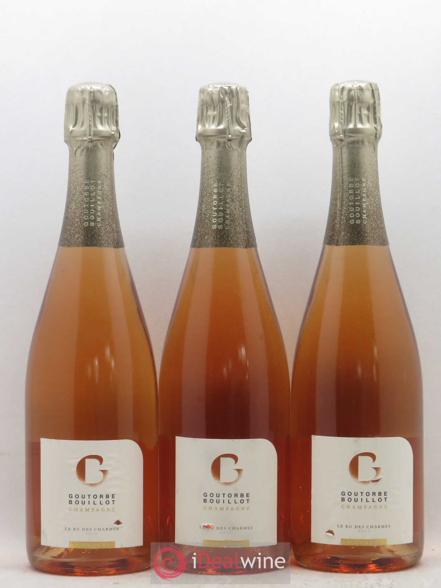 Champagne Goutorbe Bouillot Le Ru des Charmes Brut (sans prix de réserve) - Lot de 3 bouteilles - 0