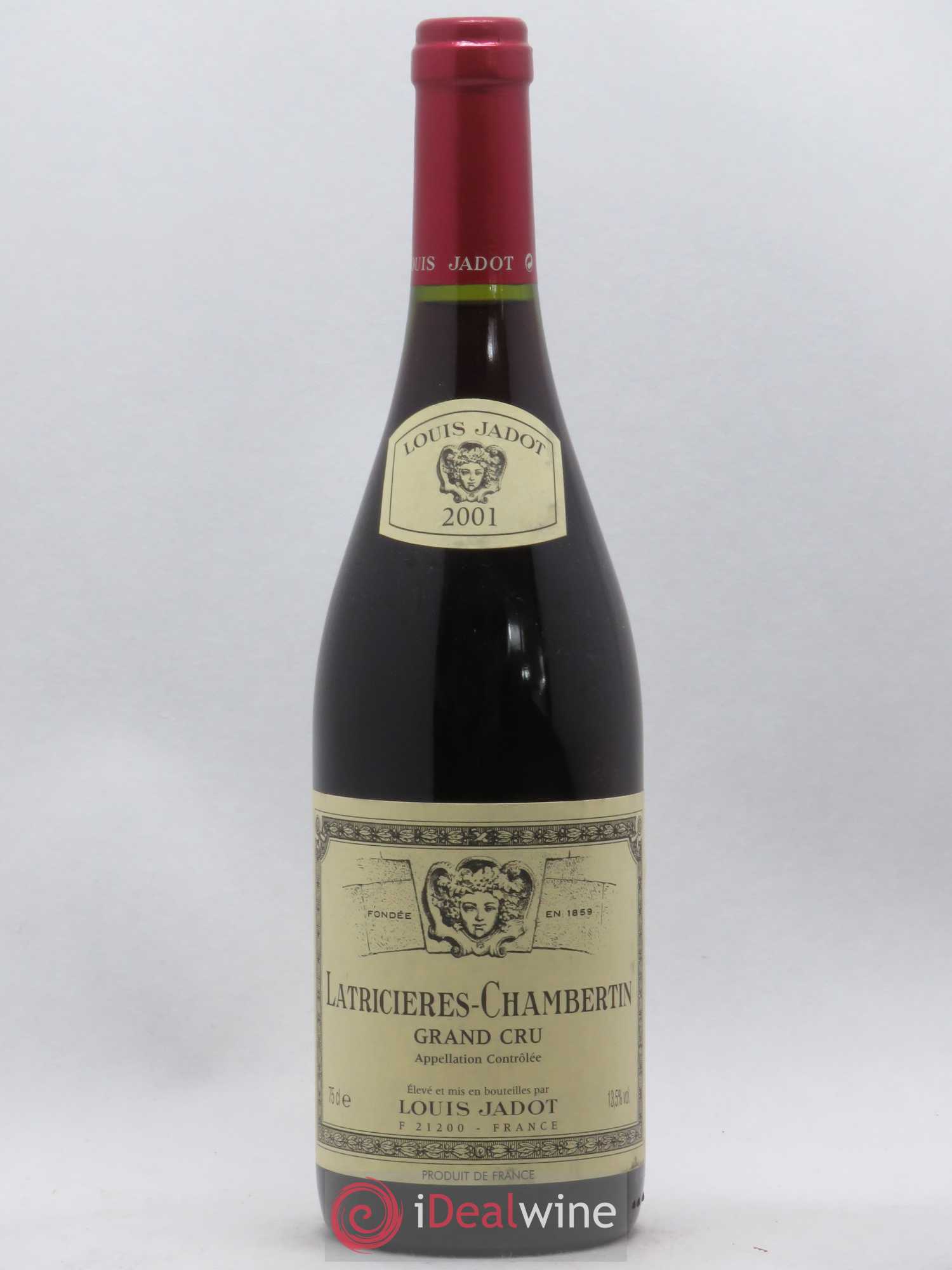 Latricières-Chambertin Grand Cru Maison Louis Jadot 2001 - Lot de 1 bouteille - 0