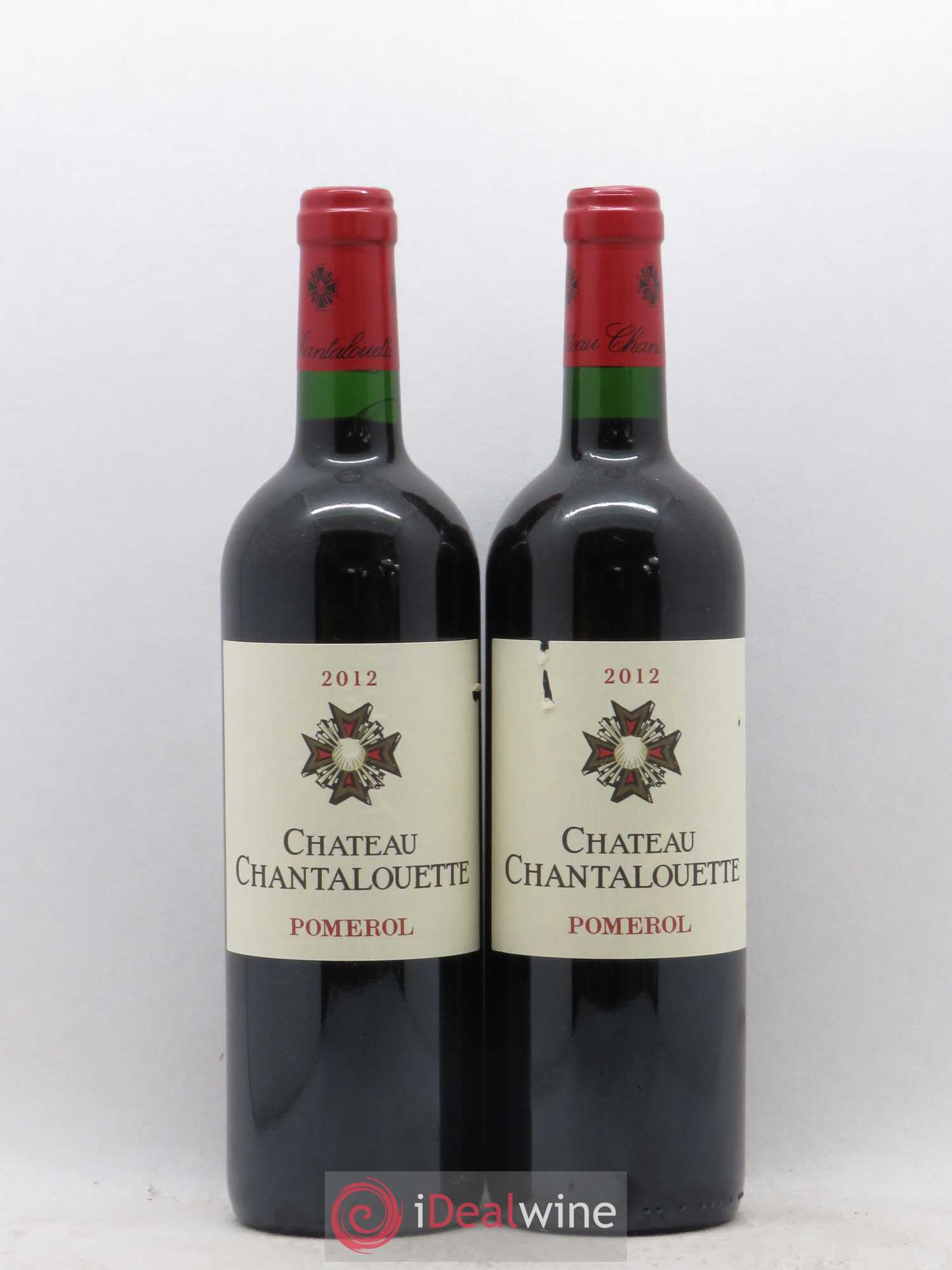 Pomerol Chateau Chantalouette (no reserve) 2012 - Lot of 2 bottles - 0