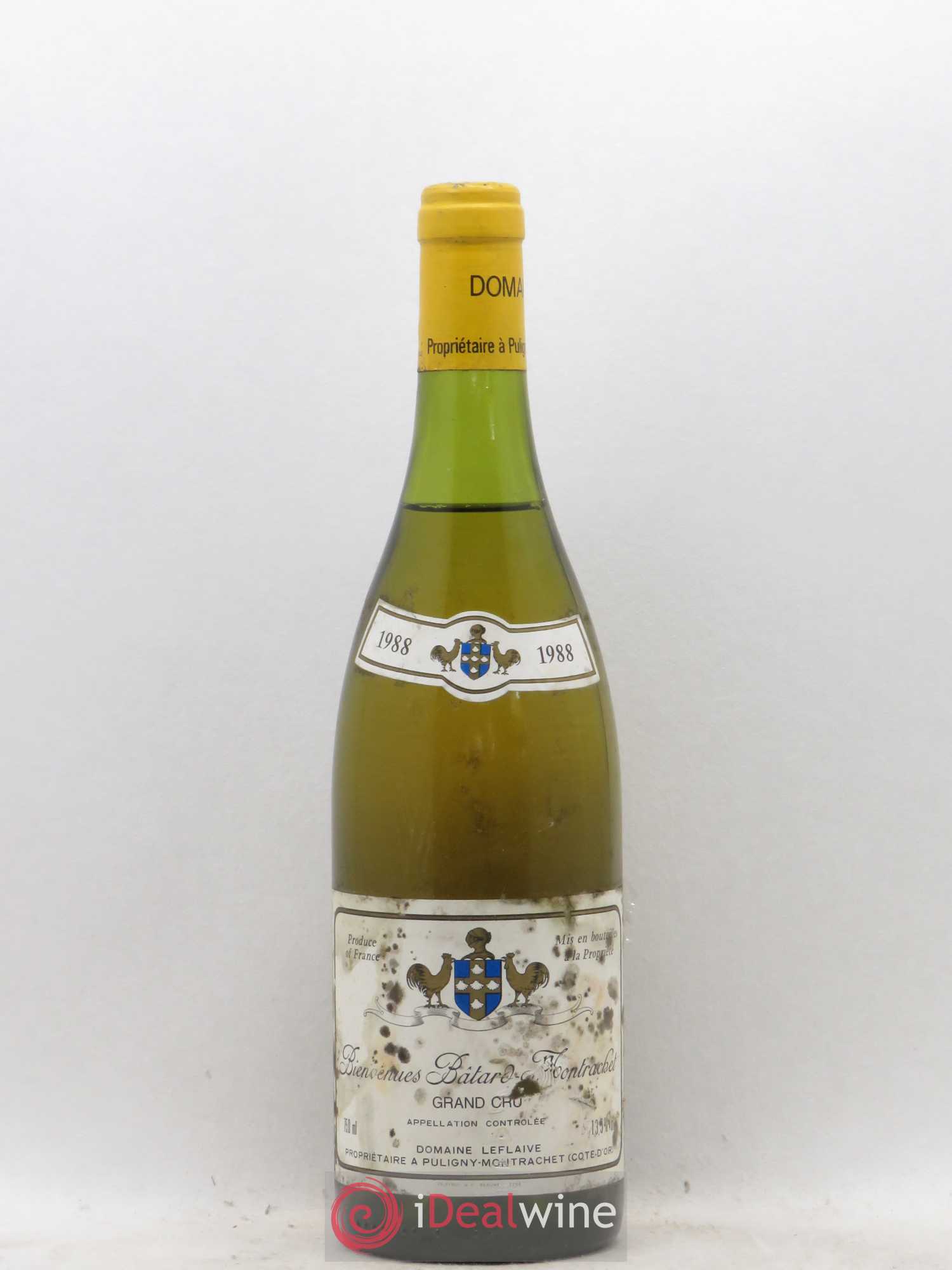 Bienvenues-Bâtard-Montrachet Grand Cru Leflaive (Domaine) 1988 - Lot of 1 bottle - 0