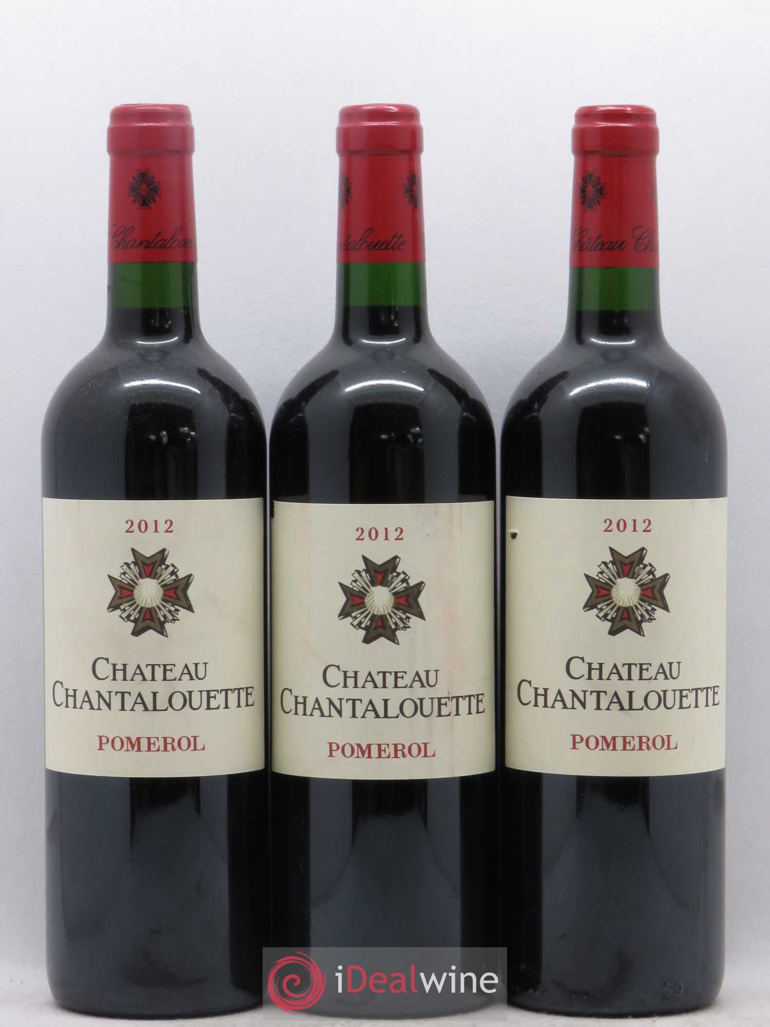 Pomerol Chateau Chantalouette (sans prix de réserve) 2012 - Lot de 3 bouteilles - 0