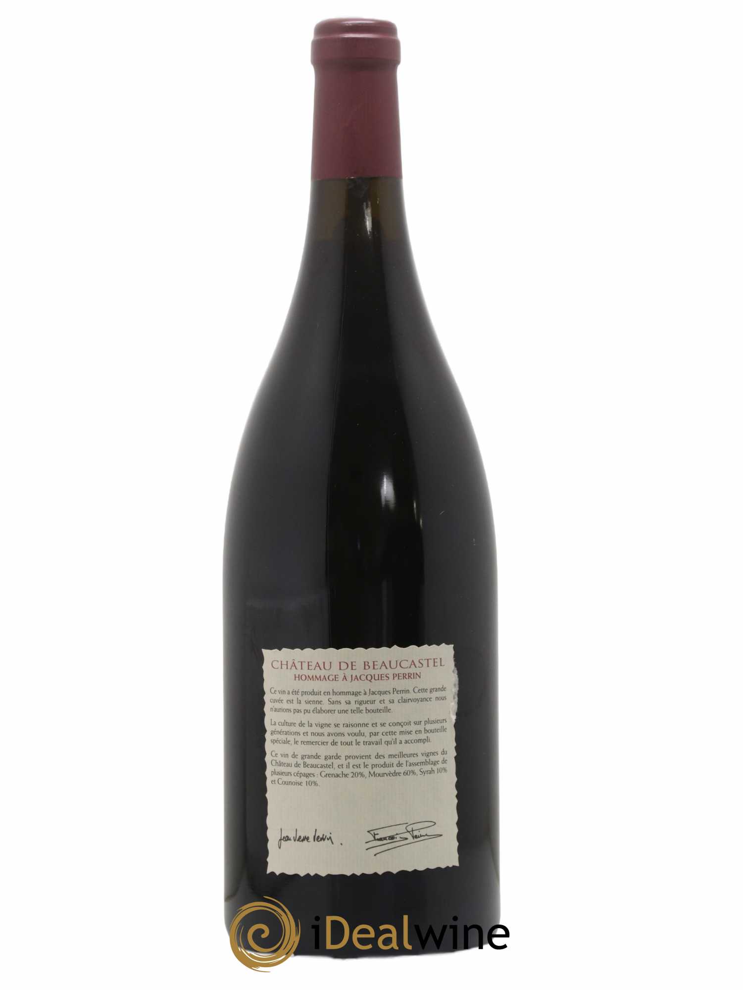 Châteauneuf-du-Pape Château de Château de Beaucastel Hommage à Jacques Perrin Famille Perrin 2000 - Lot of 1 magnum - 1