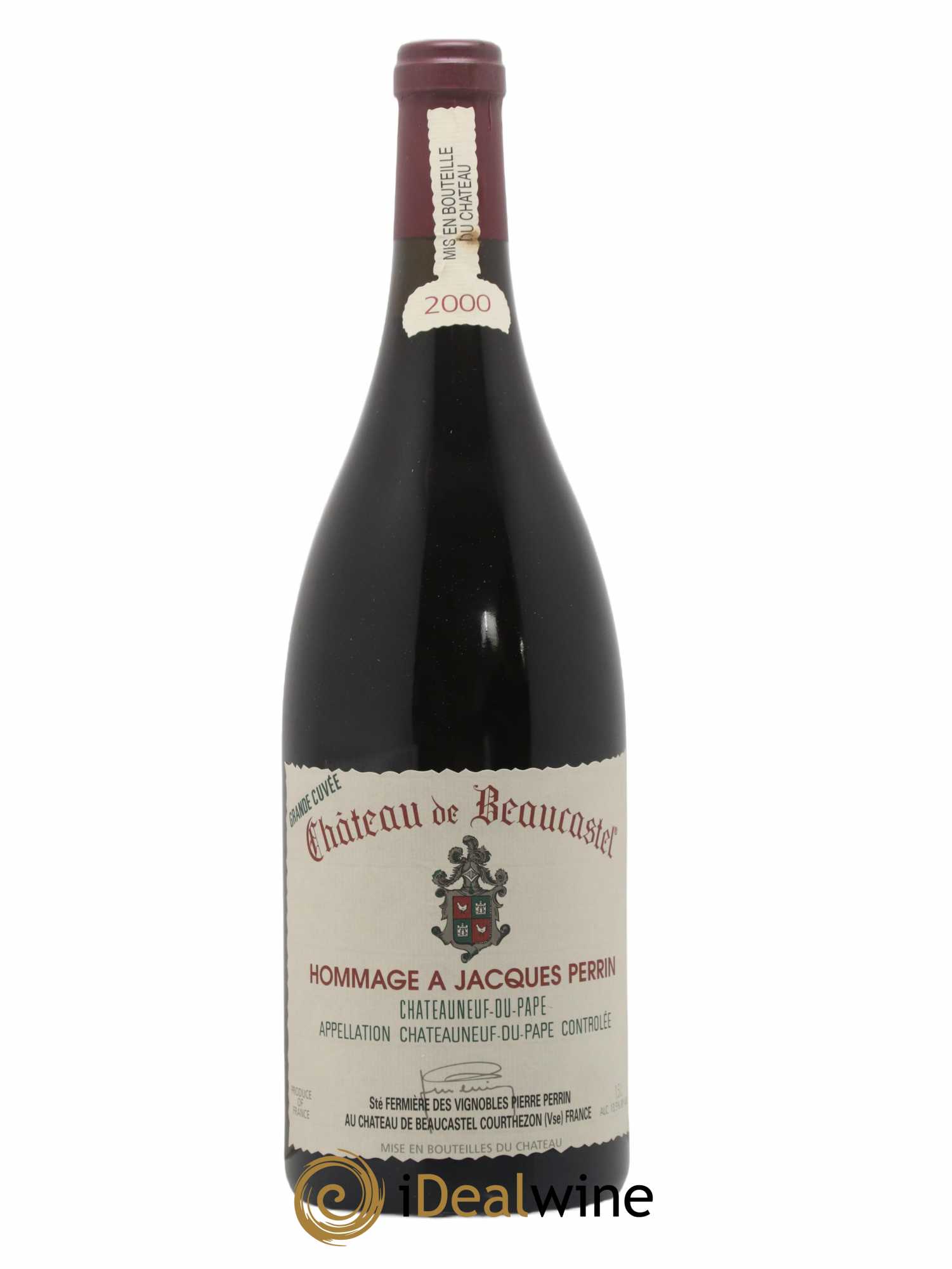 Châteauneuf-du-Pape Château de Château de Beaucastel Hommage à Jacques Perrin Famille Perrin 2000 - Lot of 1 magnum - 0