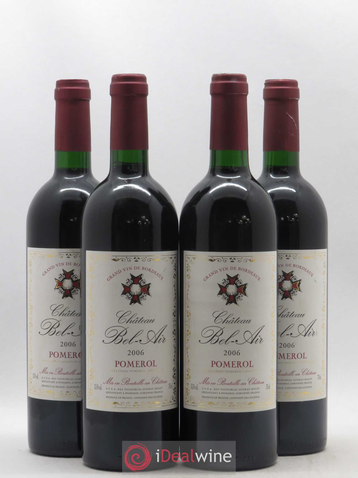 Château Bel Air 2006 - Lot of 4 bottles - 0