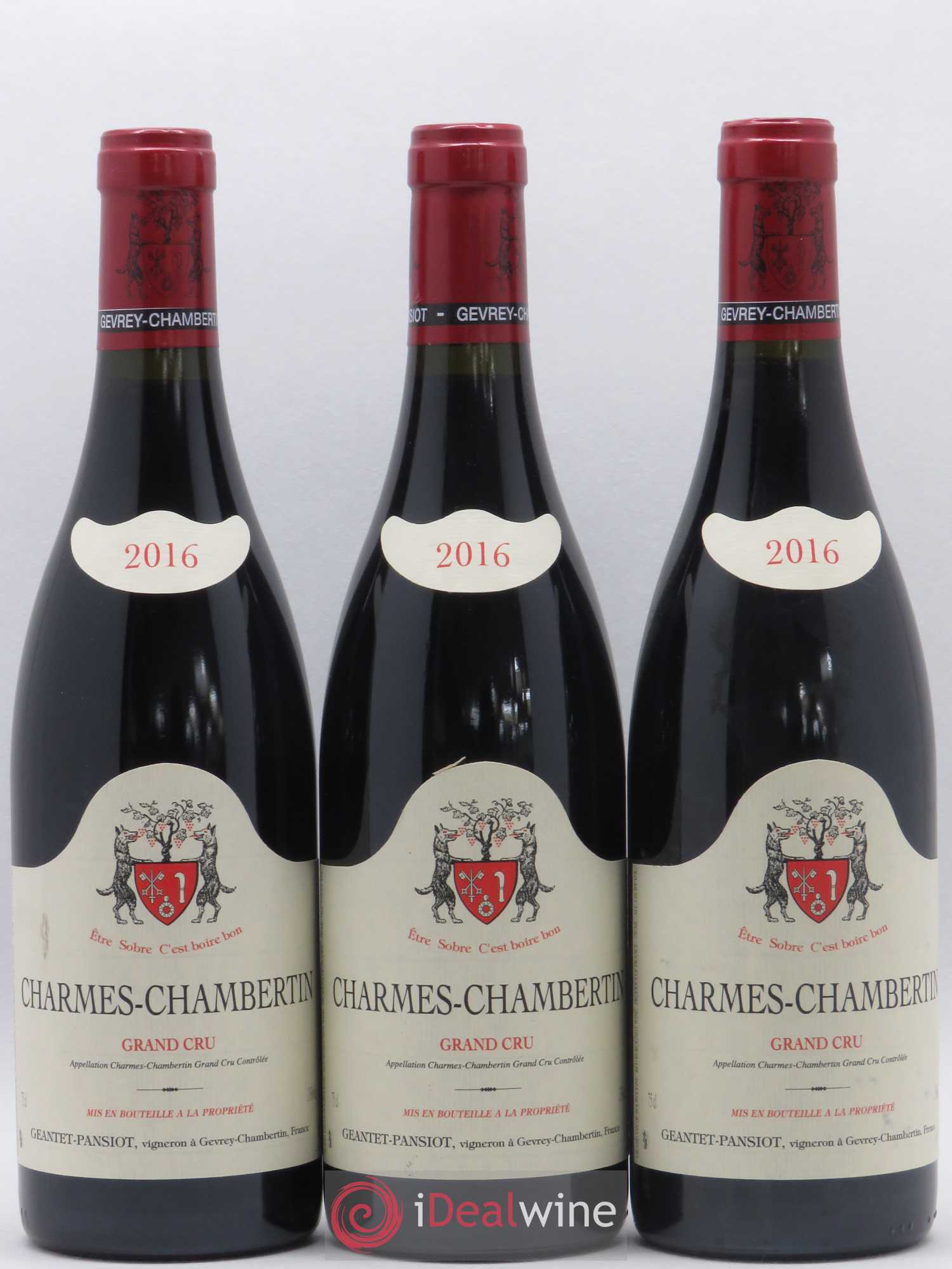 Charmes-Chambertin Grand Cru Geantet-Pansiot 2016 - Lot of 6 bottles - 1