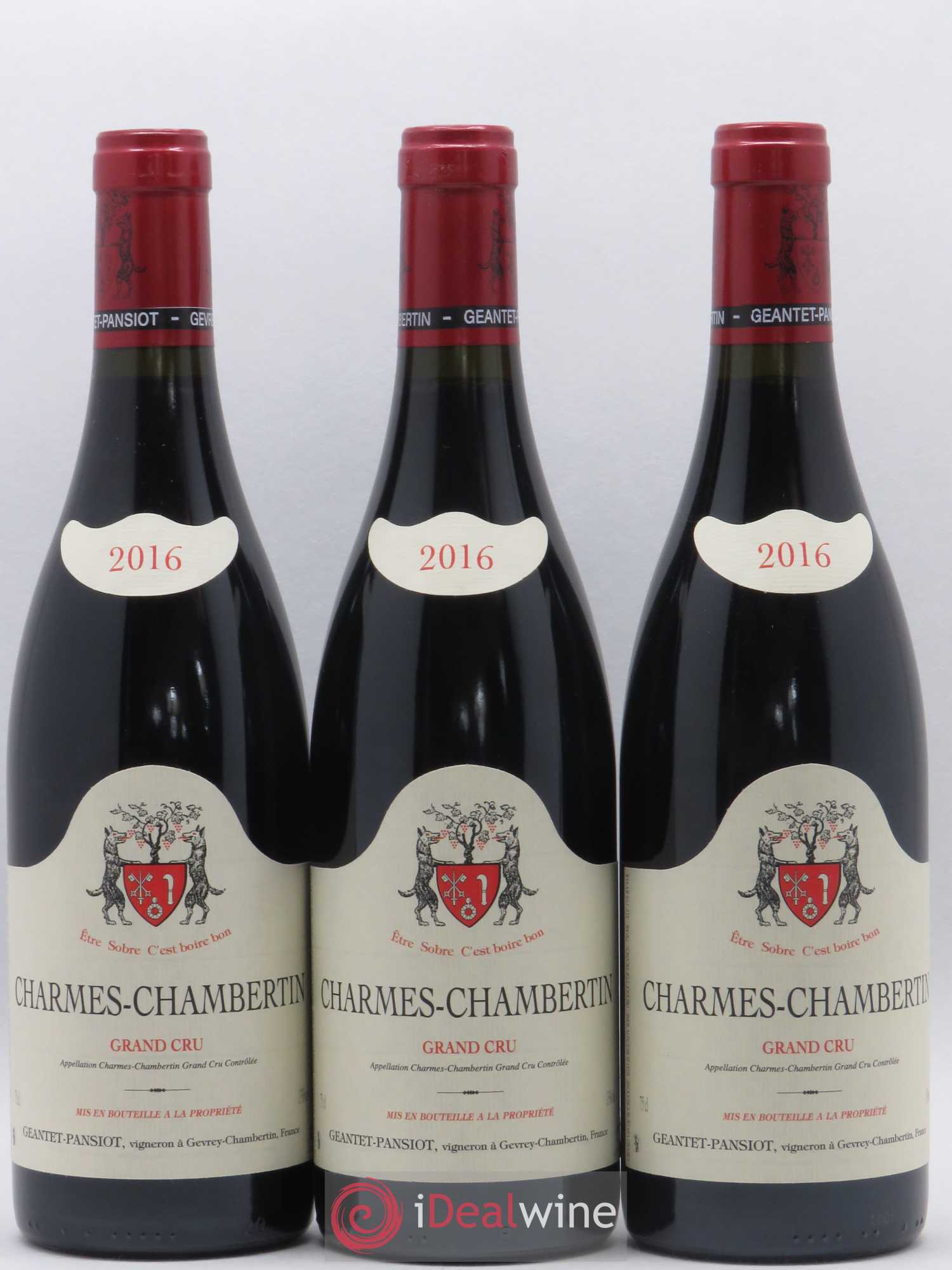 Charmes-Chambertin Grand Cru Geantet-Pansiot 2016 - Lot of 6 bottles - 2