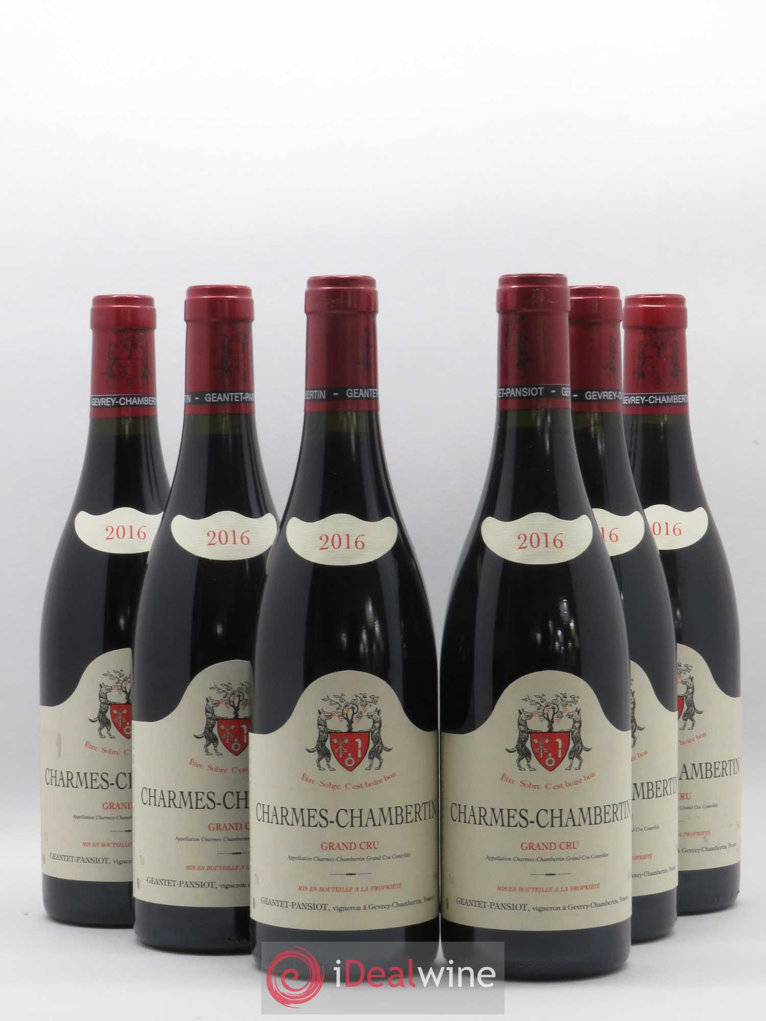 Charmes-Chambertin Grand Cru Geantet-Pansiot 2016 - Lot of 6 bottles - 0