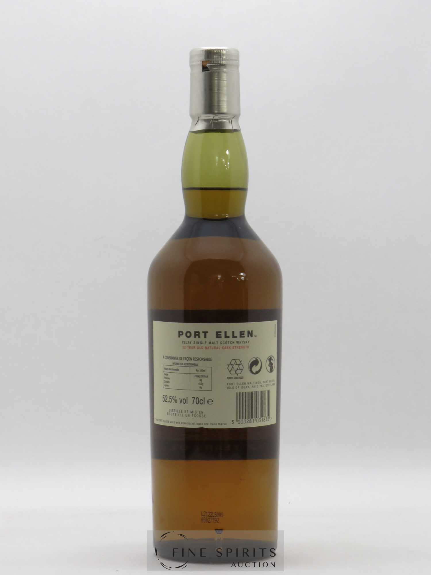 Port Ellen 32 years 1979 Of. 12th Release Natural Cask Strength - One of 2964 - bottled 2012 Limited Edition - Lot de 1 bouteille - 2