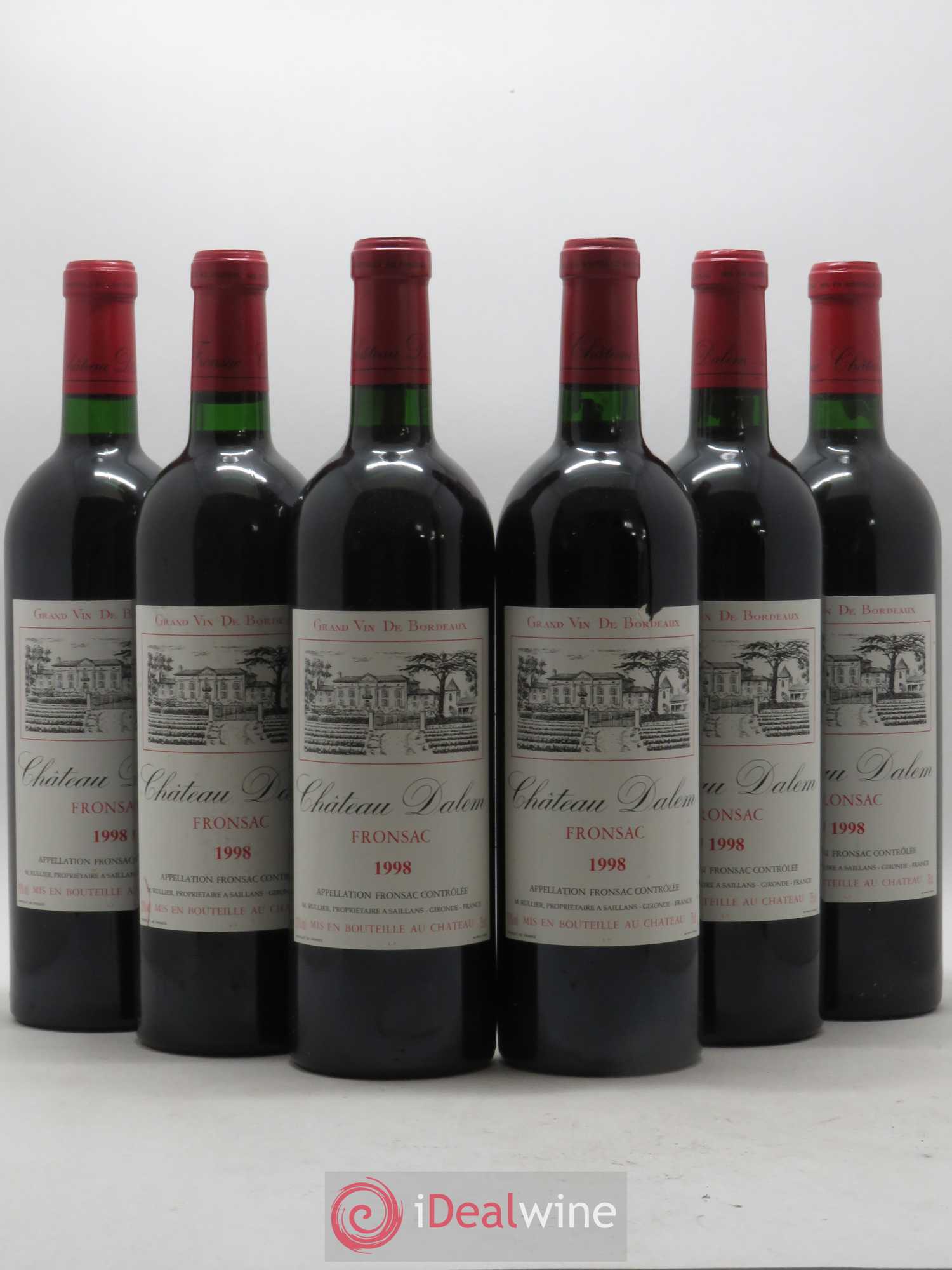 Château Dalem 1998 - Lot de 6 bouteilles - 0