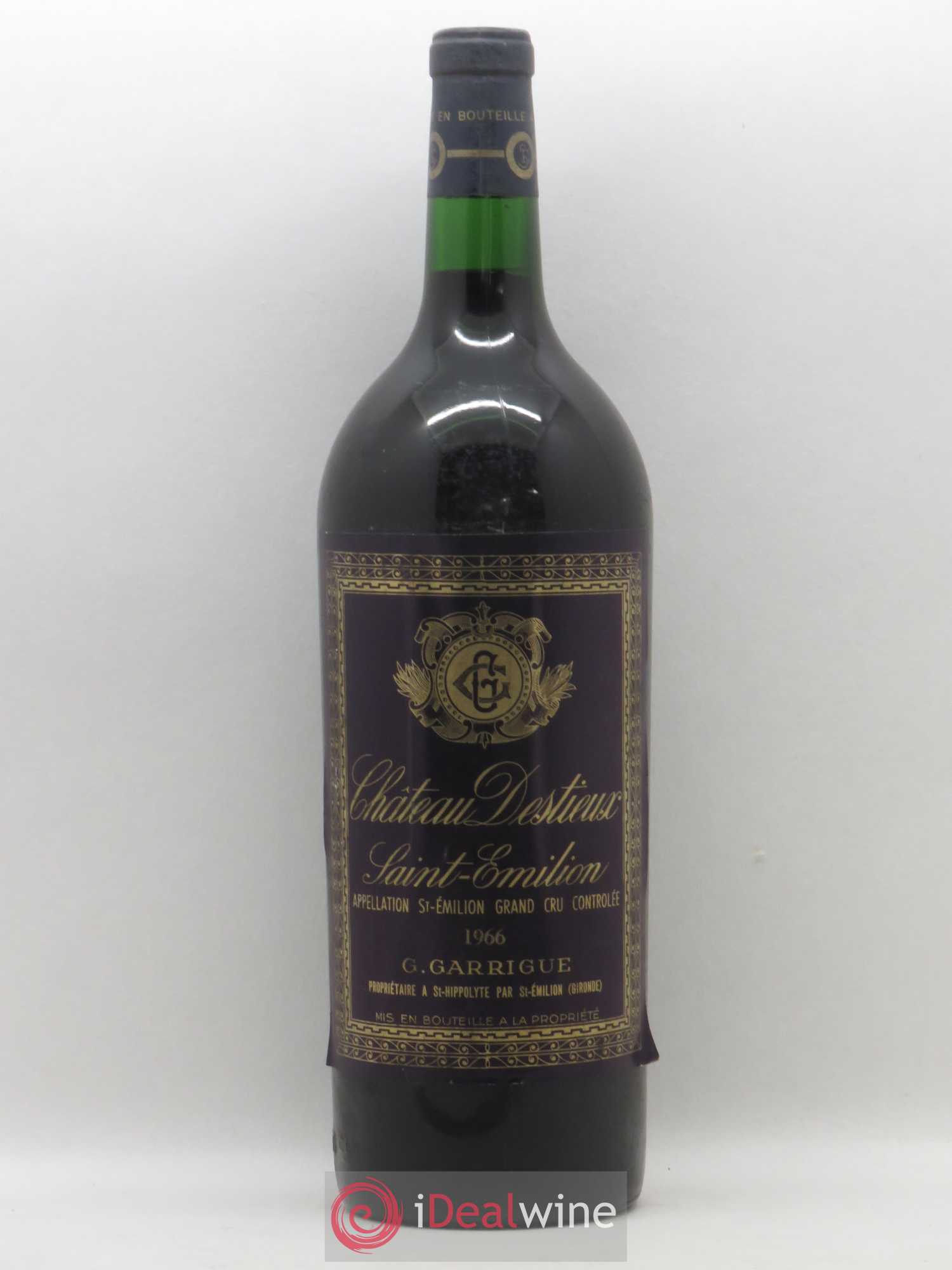 Château Destieux Grand Cru Classé 1966 - Lot of 1 magnum - 0