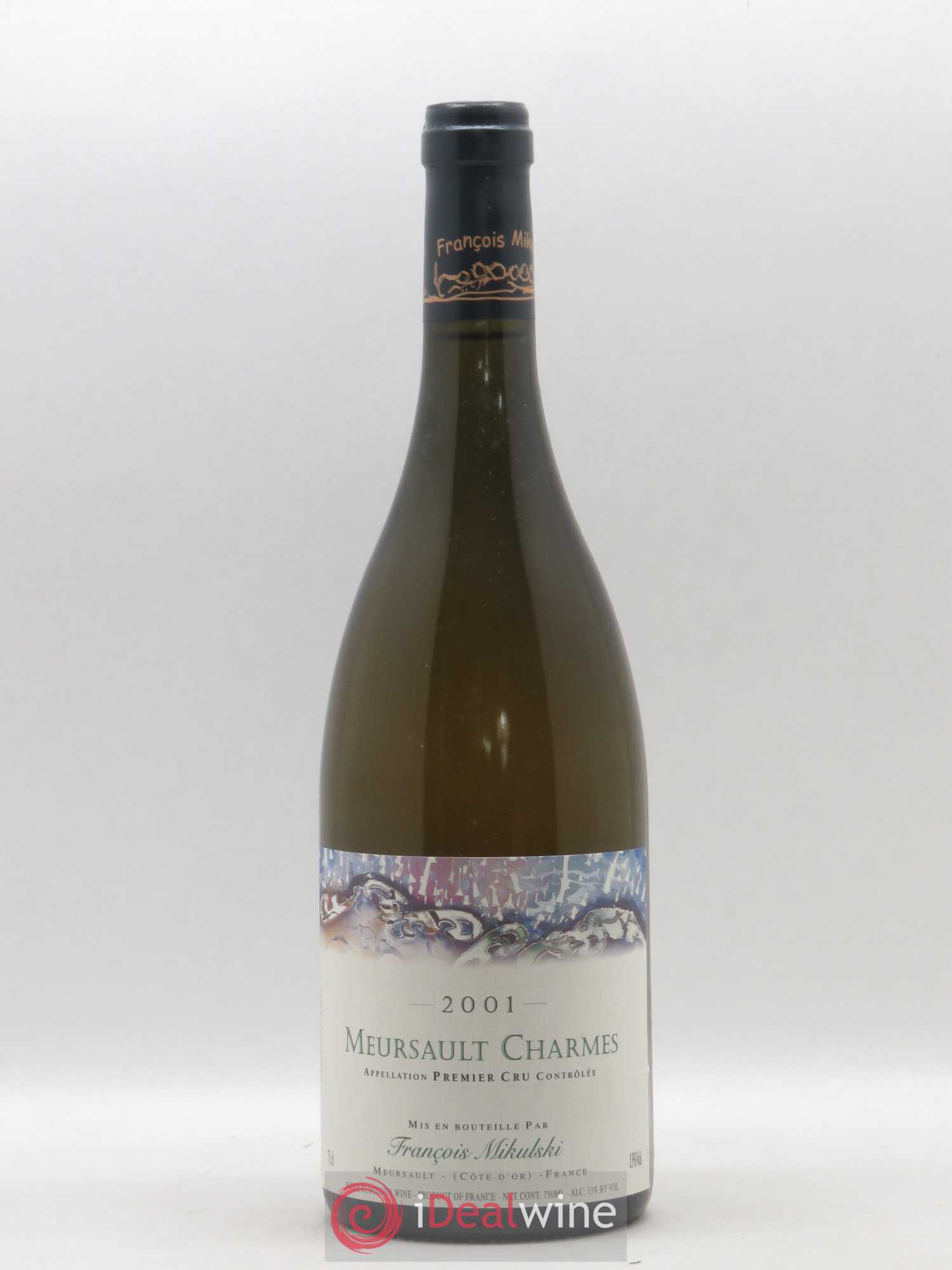 Meursault 1er Cru Charmes François Mikulski 2001 - Lot of 1 bottle - 0