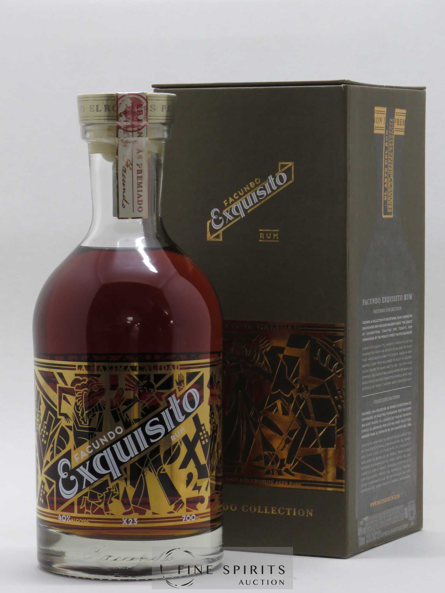 Bacardi Of. Facundo Exquisito X23 La Maxima Calidad  (sans prix de réserve) - Lot de 1 bouteille - 0