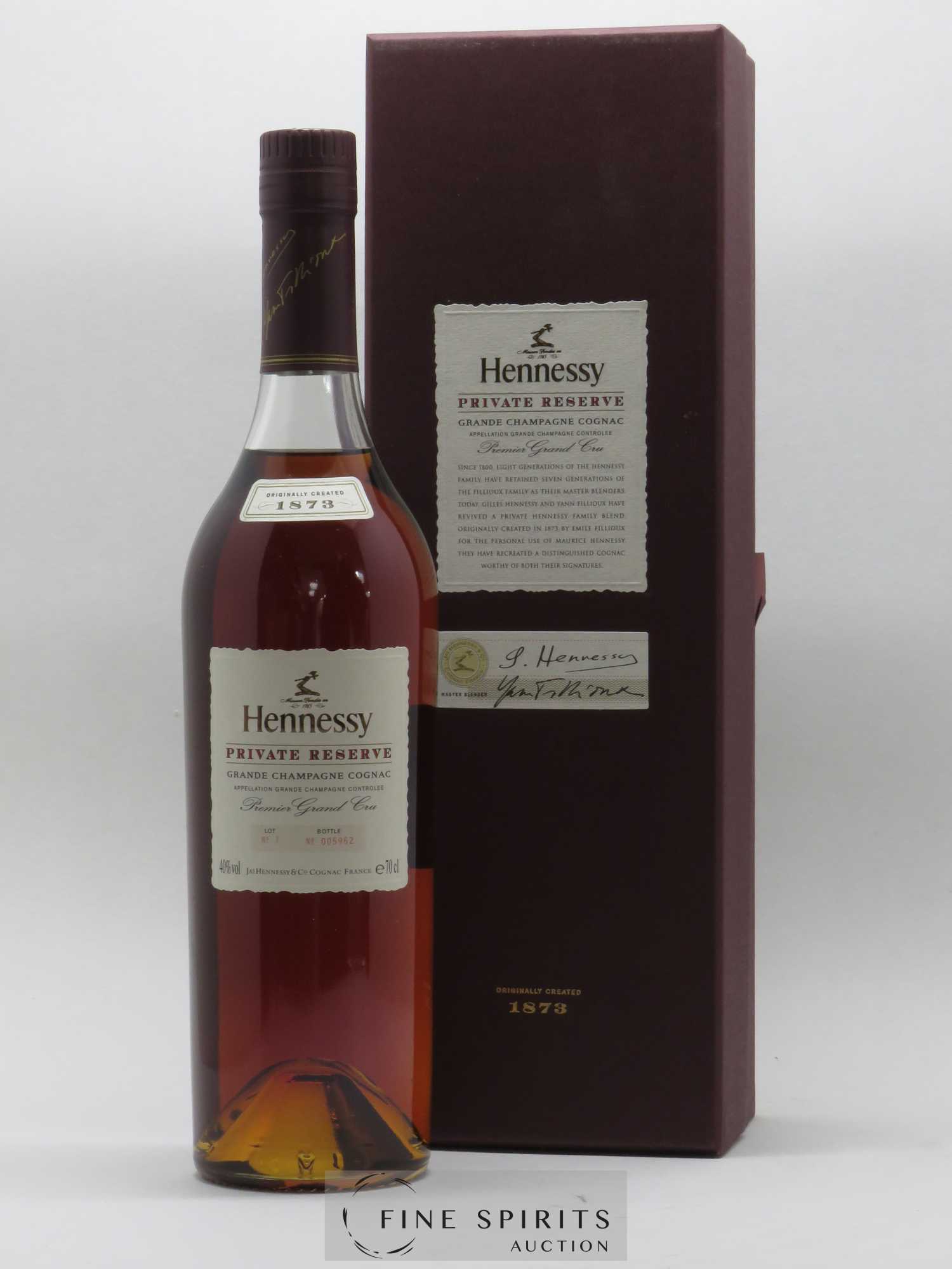 Hennessy Of. Private Reserve 1873 Lot n° 1 Premier Grand Cru - Lot of 1 bottle - 0