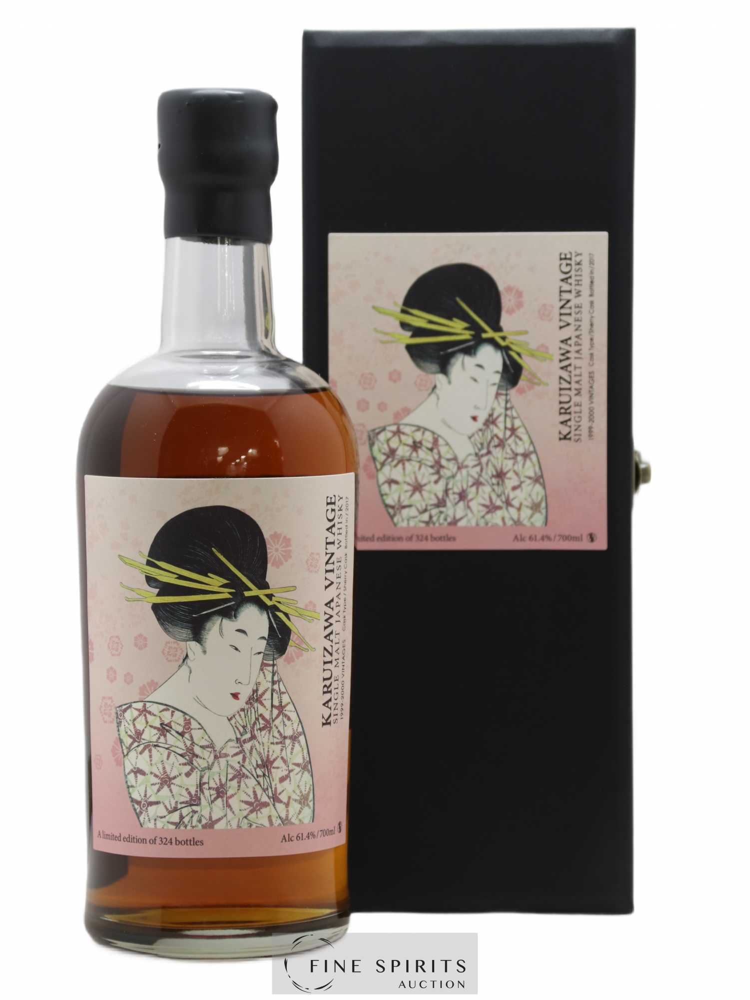 Karuizawa Of. Vintage 1999 & 2000 Sherry Cask - One of 324 - bottled 2017 Geisha Edition - Lot de 1 bouteille - 0