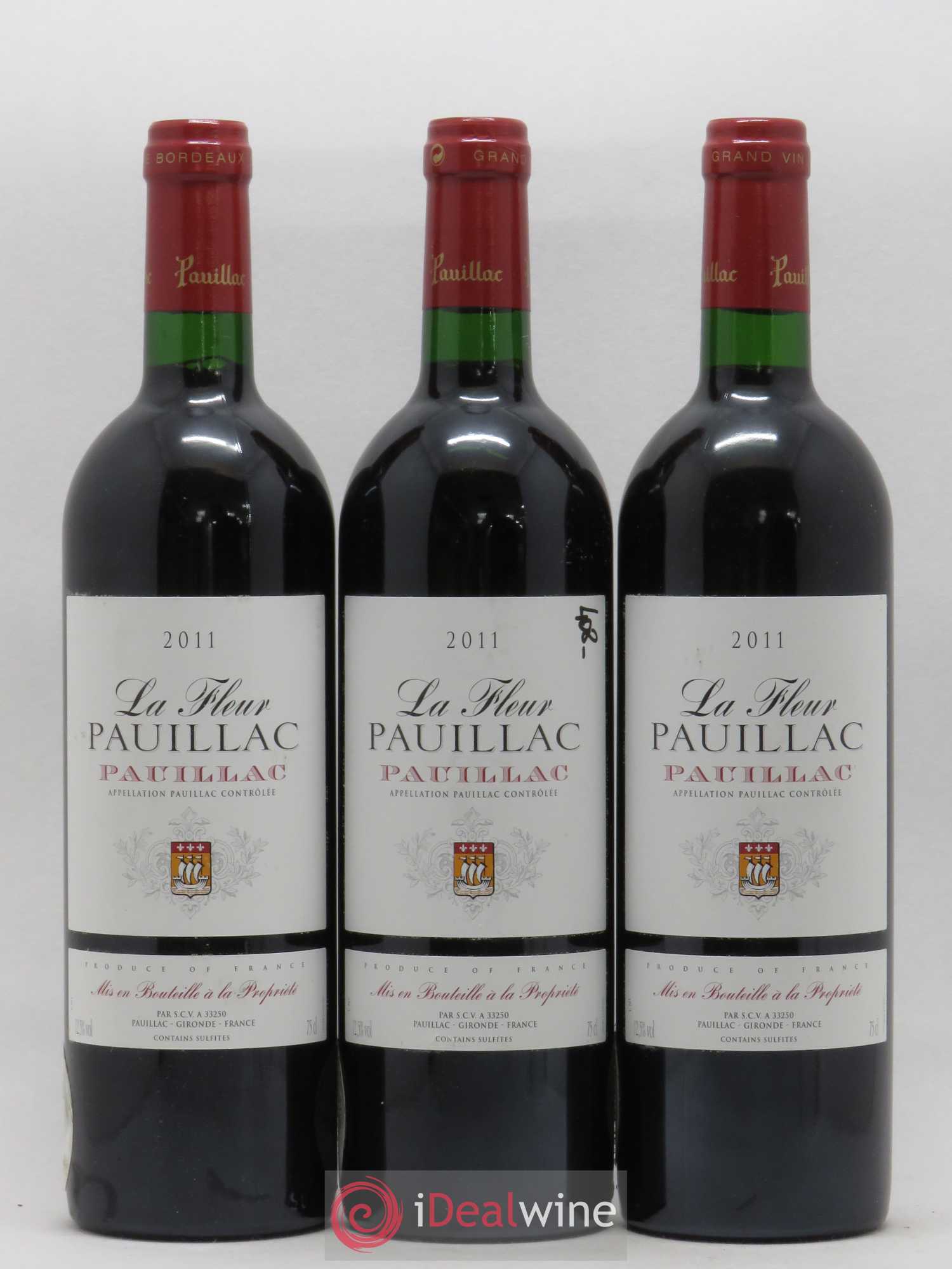 Pauillac La Fleur Pauillac 2011 - Lot de 3 bouteilles - 0