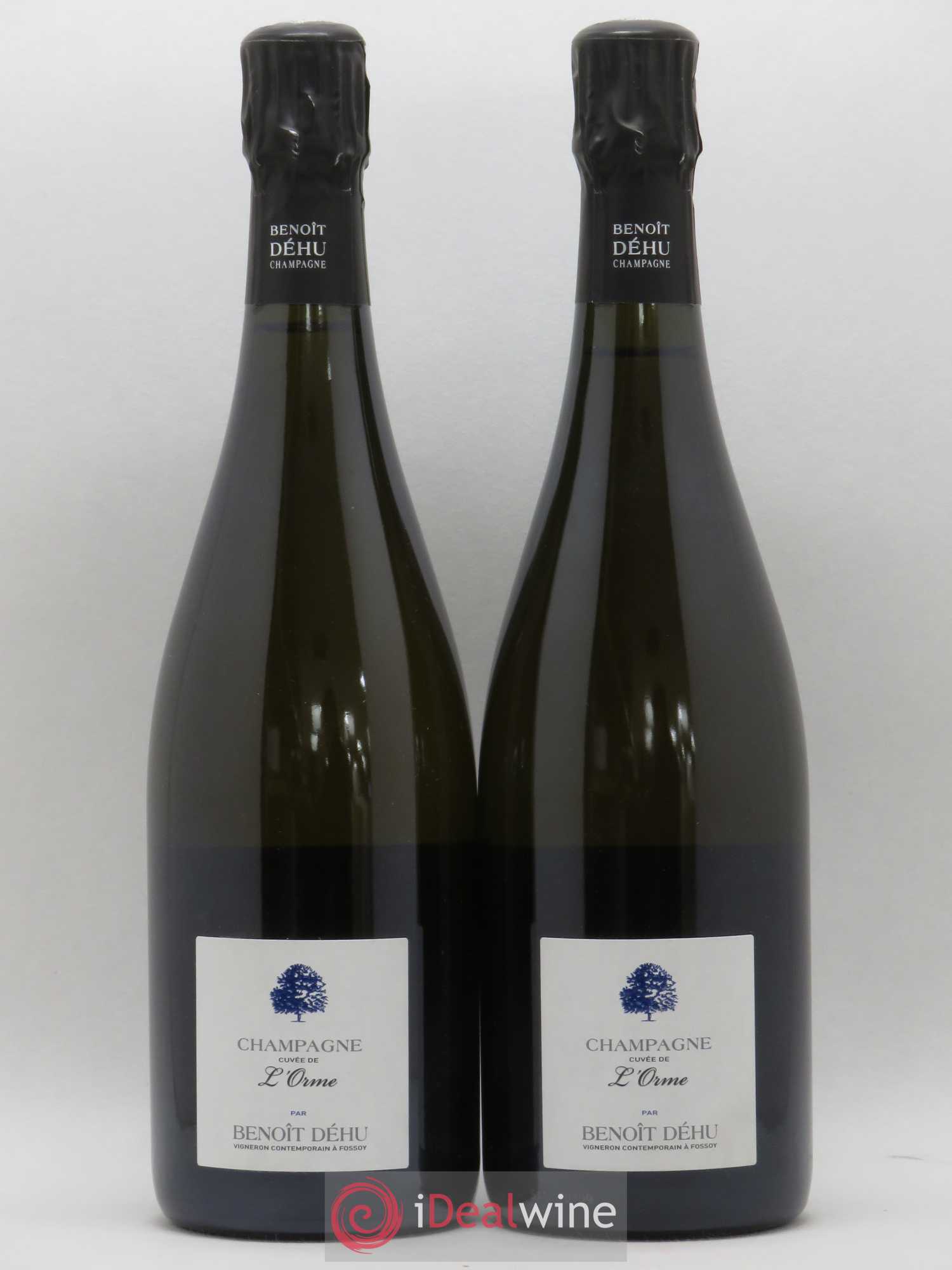 Champagne Brut Nature Cuvée de l'Orme Benoit Dehu - Lot de 2 bouteilles - 0