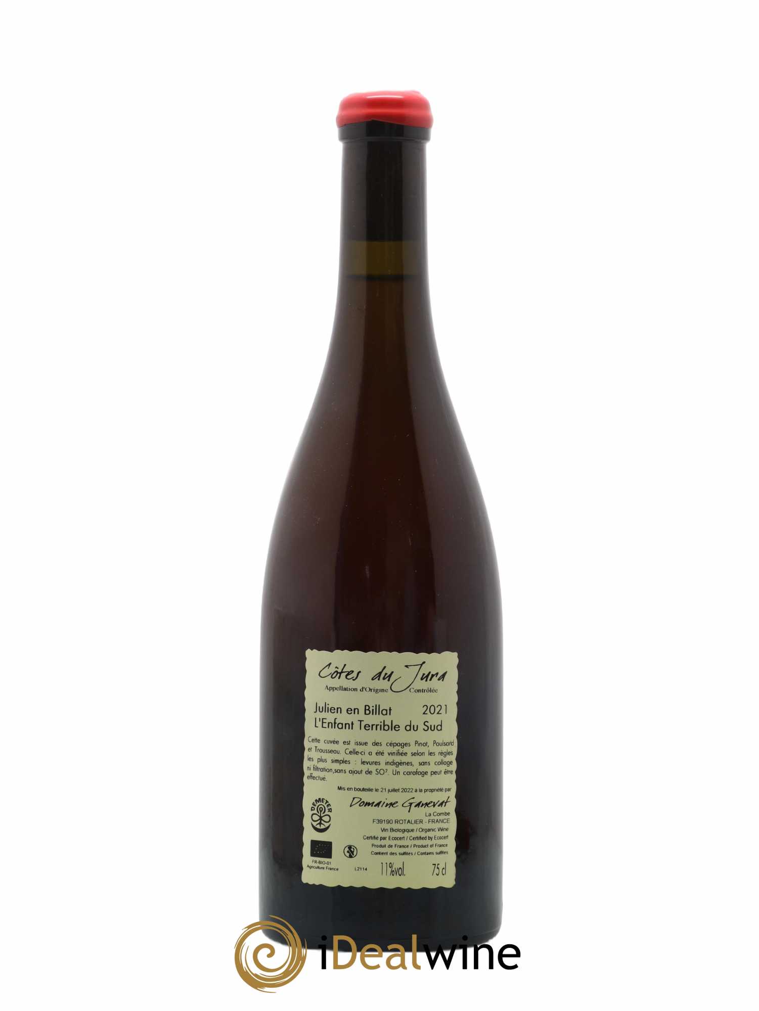 Côtes du Jura Julien en Billat l'enfant terrible du Sud Jean-François Ganevat (Domaine) 2021 - Lot de 1 bouteille - 1