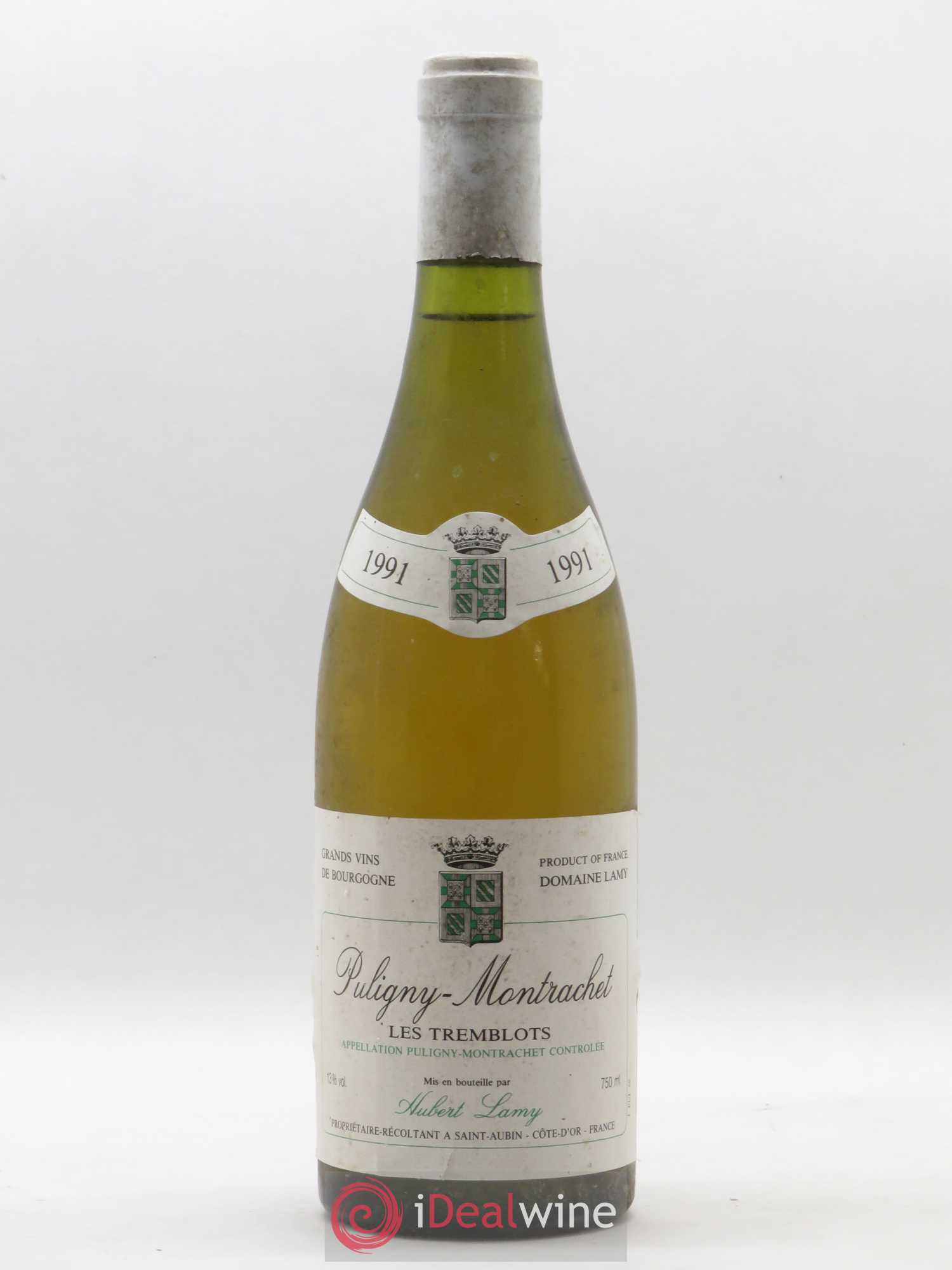 Puligny-Montrachet Les Tremblots Hubert Lamy 1991 - Lot de 1 bouteille - 0