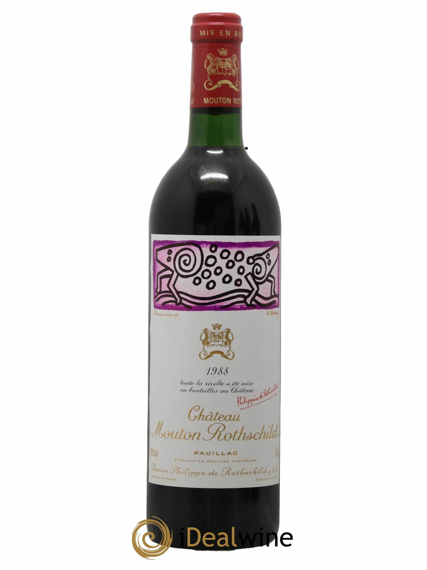 Château Mouton Rothschild 1er Grand Cru Classé 1988 - Lot of 1 bottle - 0