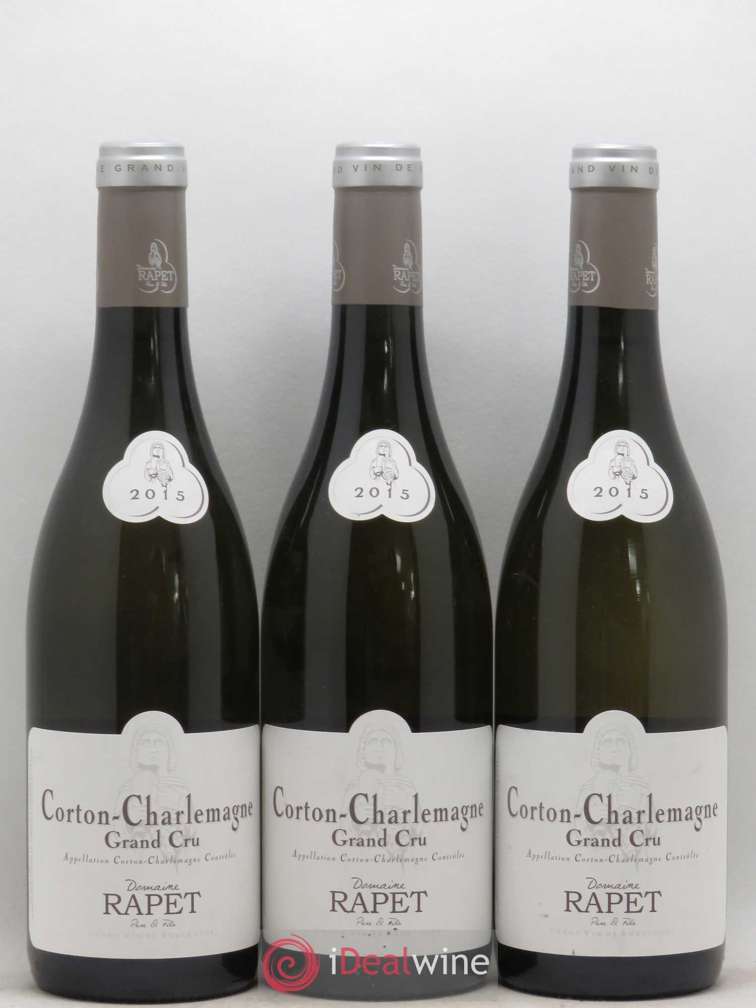 Corton-Charlemagne Grand Cru Rapet Père & Fils 2015 - Lot de 3 bouteilles - 0