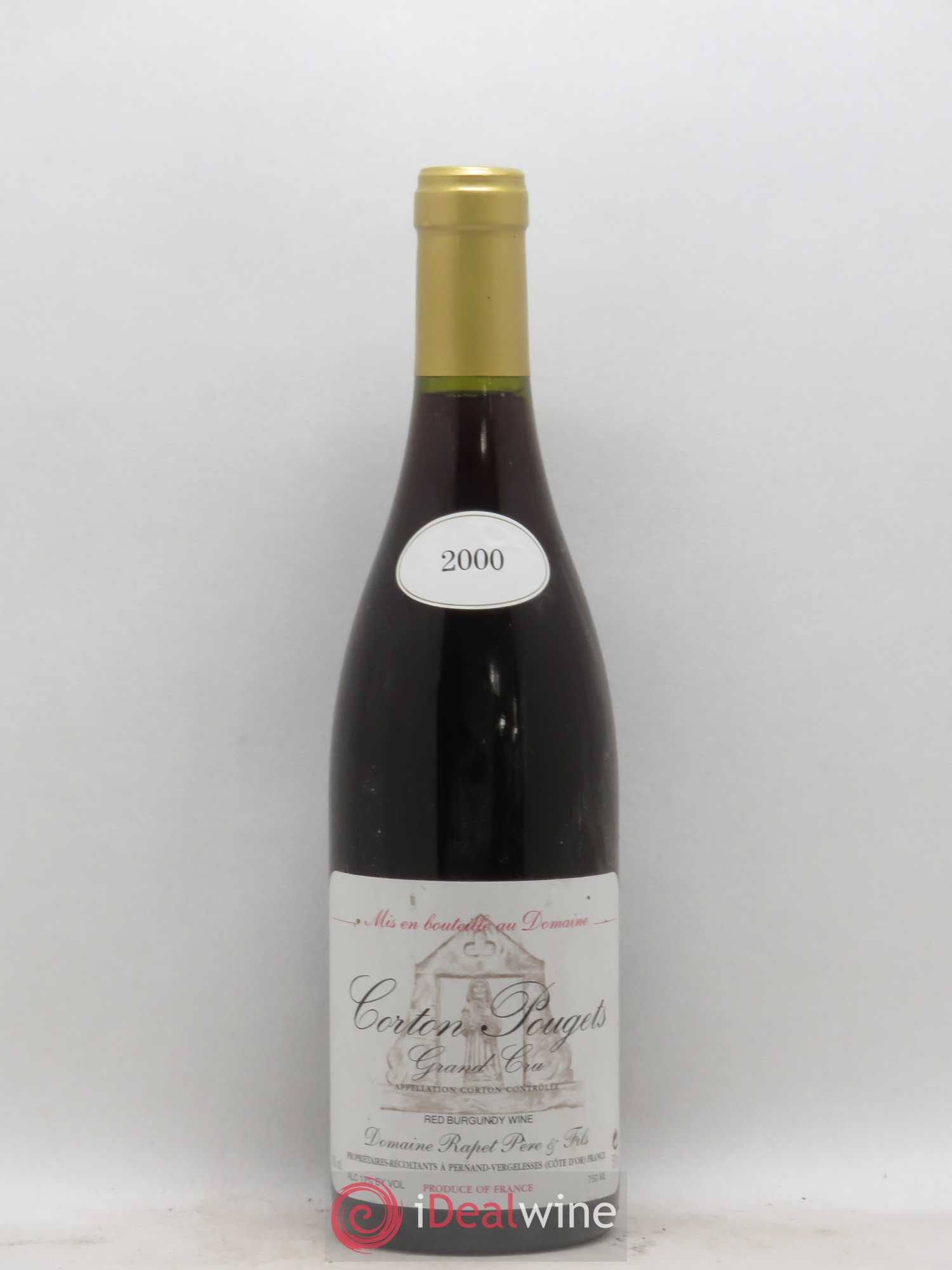 Corton Grand Cru Pougets Rapet Père & Fils 2000 - Lot of 1 bottle - 0