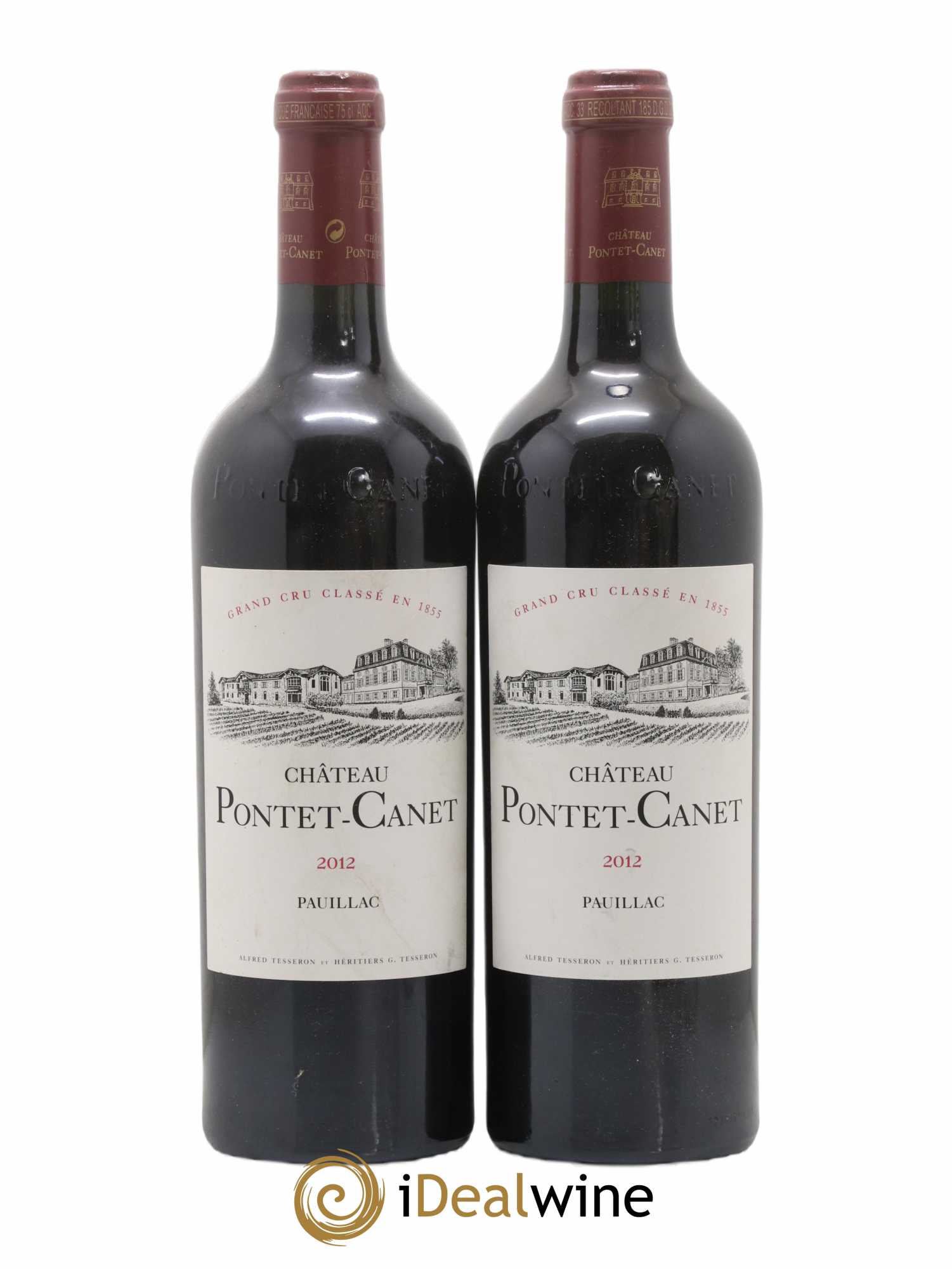 Château Pontet Canet 5ème Grand Cru Classé 2012 - Lot de 2 bouteilles - 0